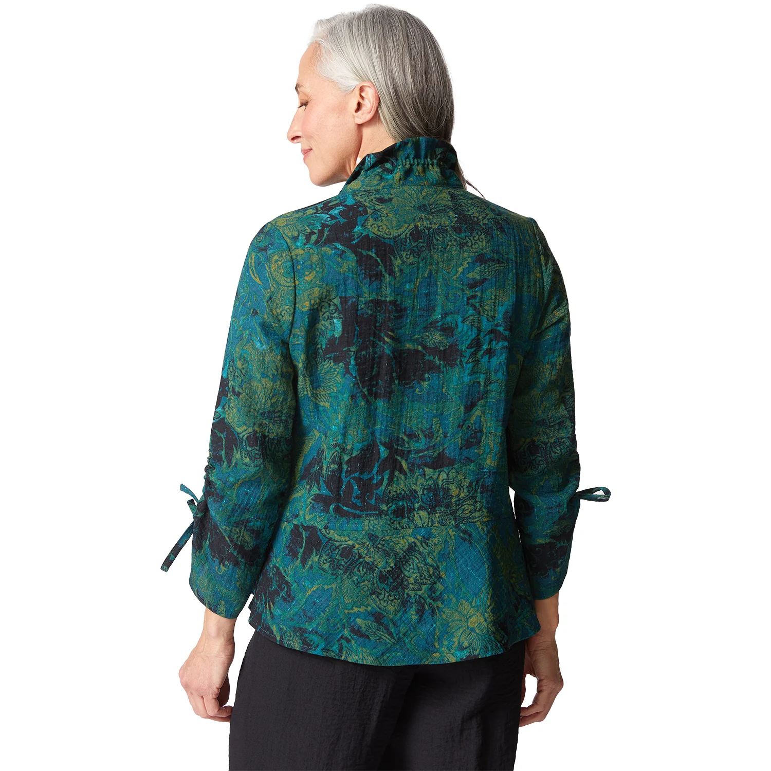 Habitat Express Travel Jacobian Floral Event Jacket Women's Outerwear Outdoor Everglade - Image 2