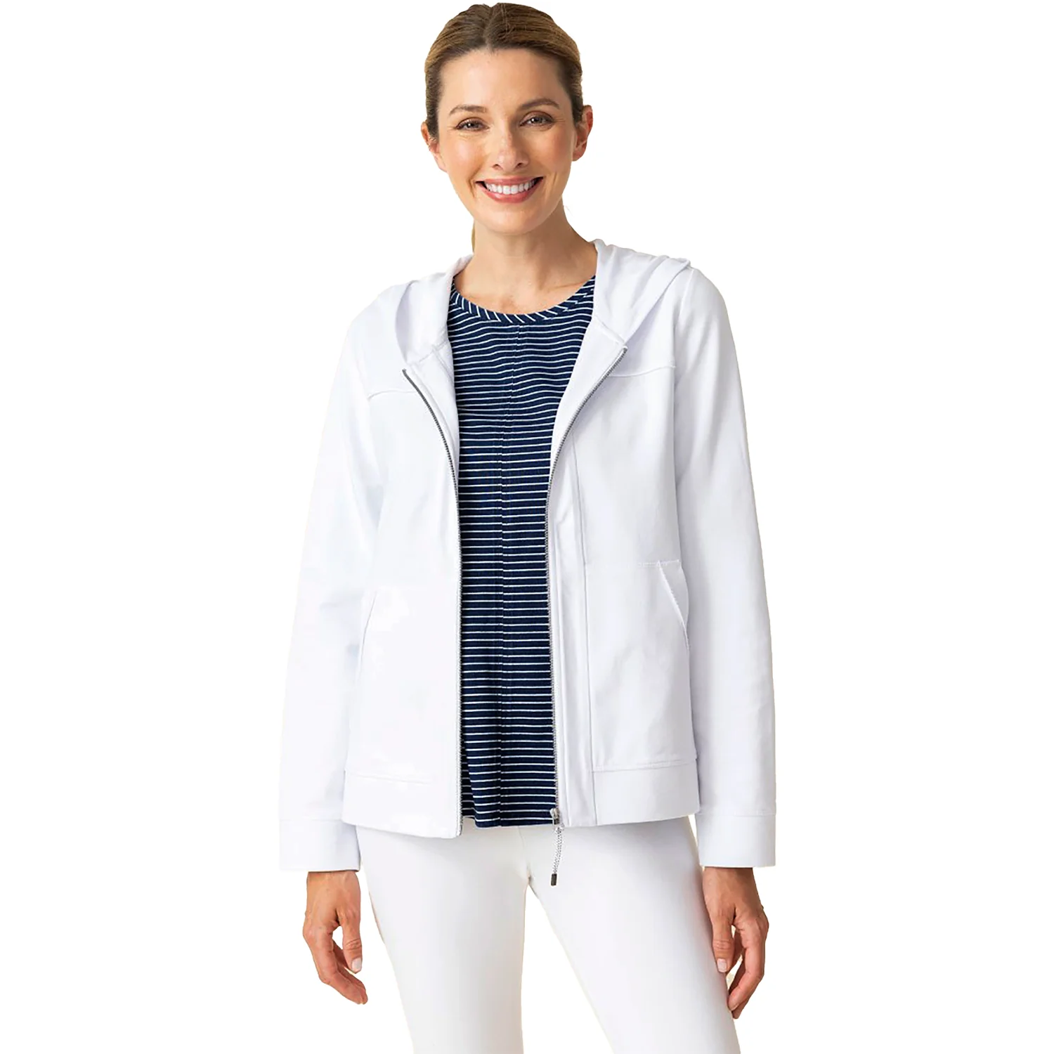 Habitat French Terry Monterey Jacket Women's Outerwear White