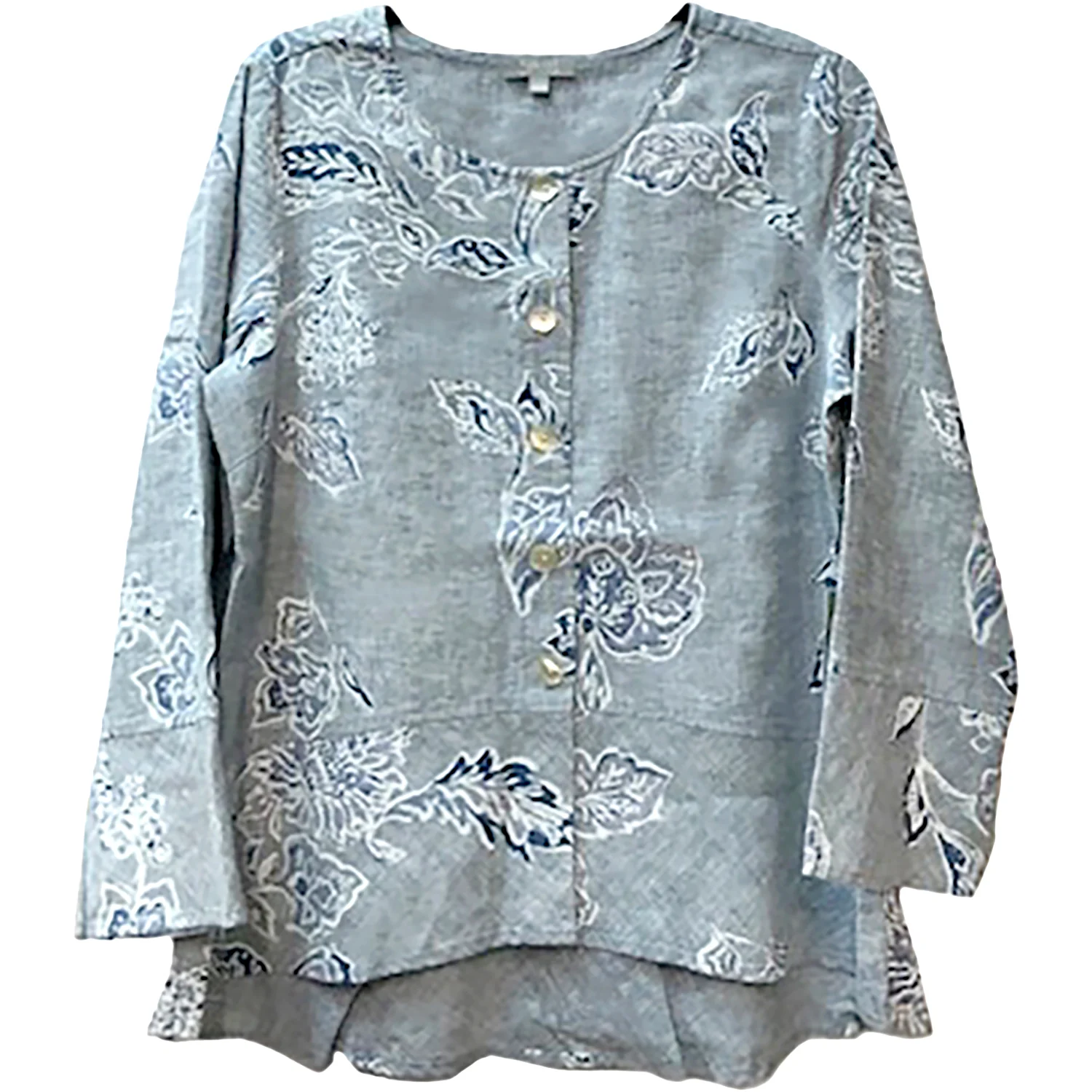 Habitat Linen Bloomer Ali Jacket Women's Outerwear Indigo