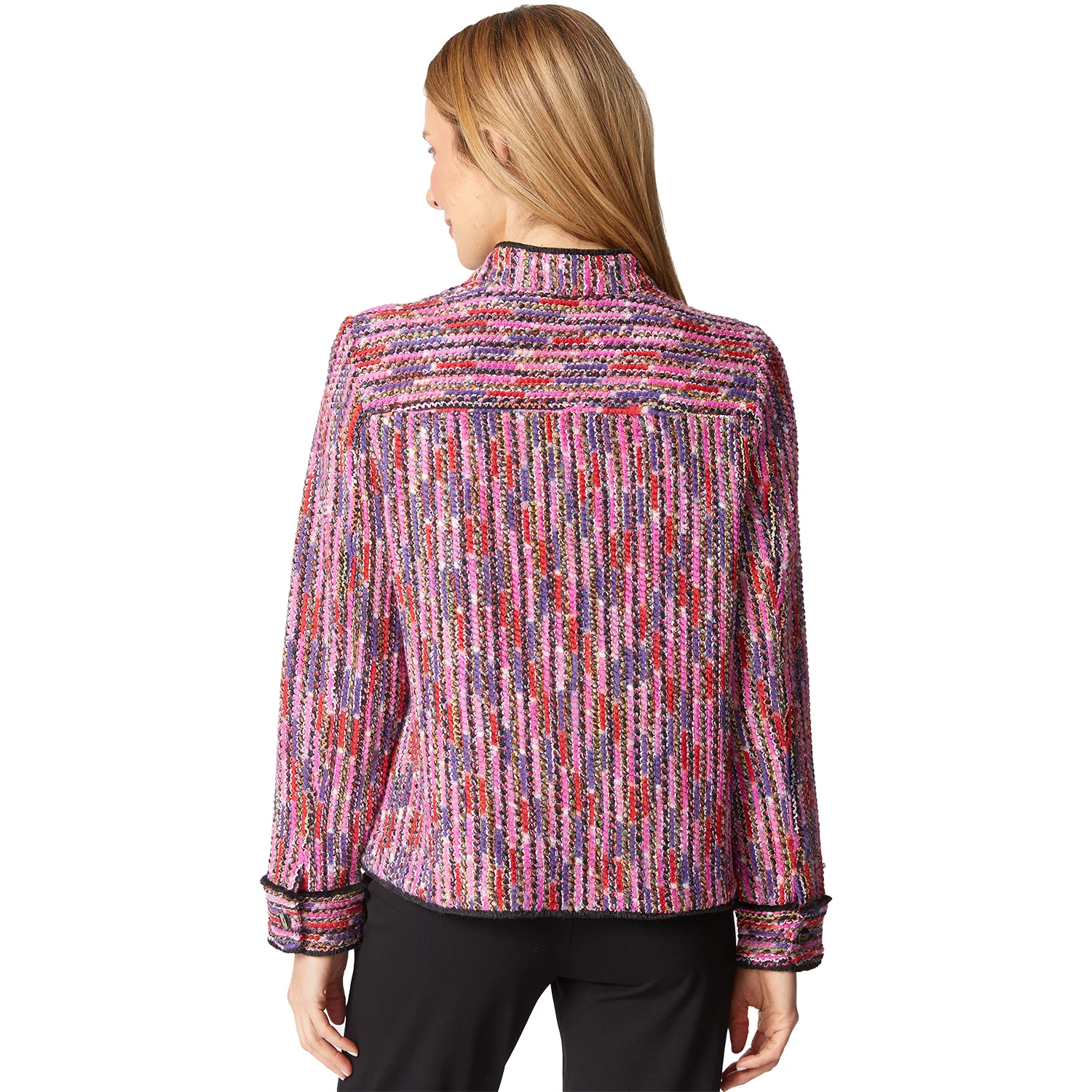 Habitat Mosaic Knit Fringe Jacket Women's Outerwear Multi - Image 2