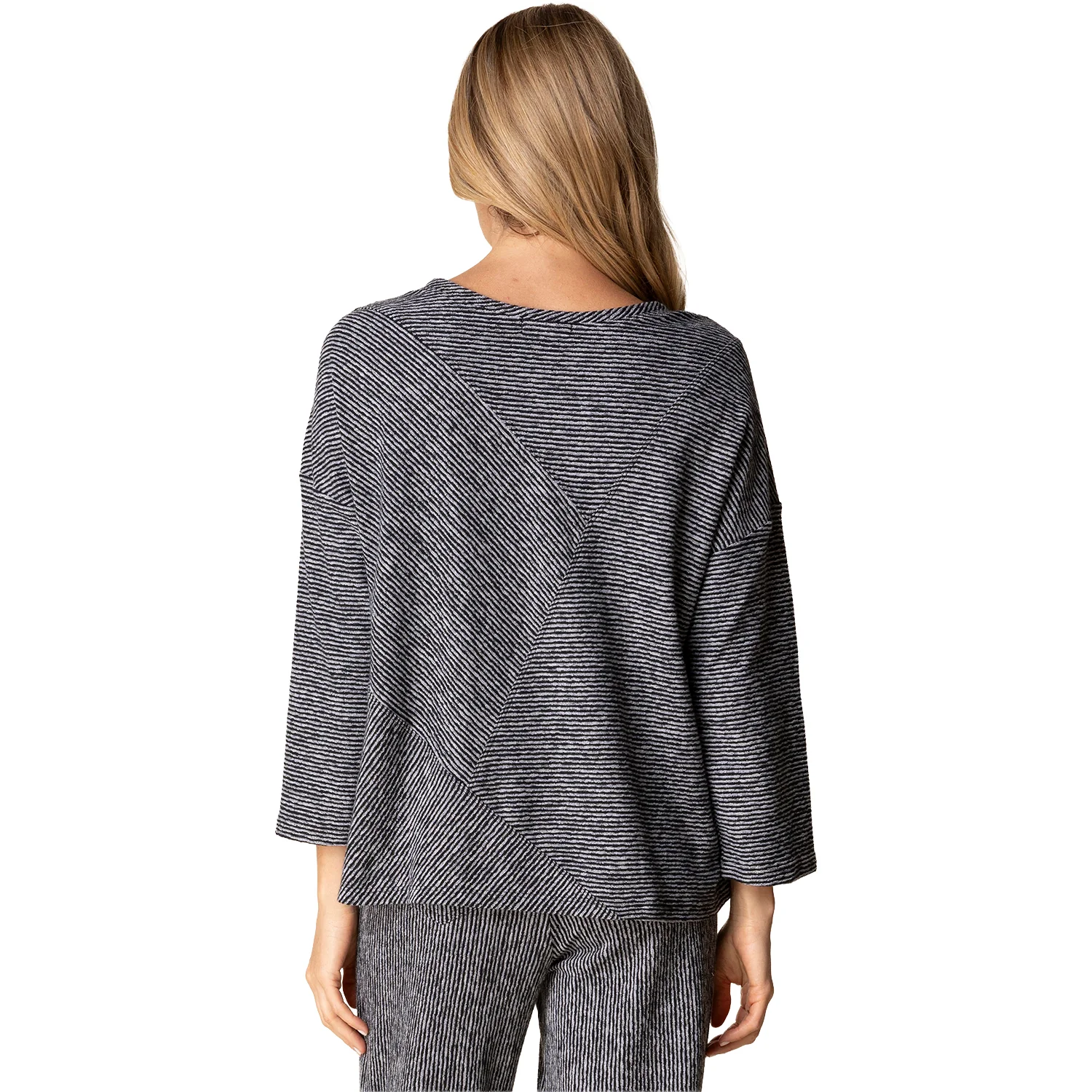Habitat Pasadena Knit Pacific Seamed Top Women's Long Sleeve Top Black - Image 3