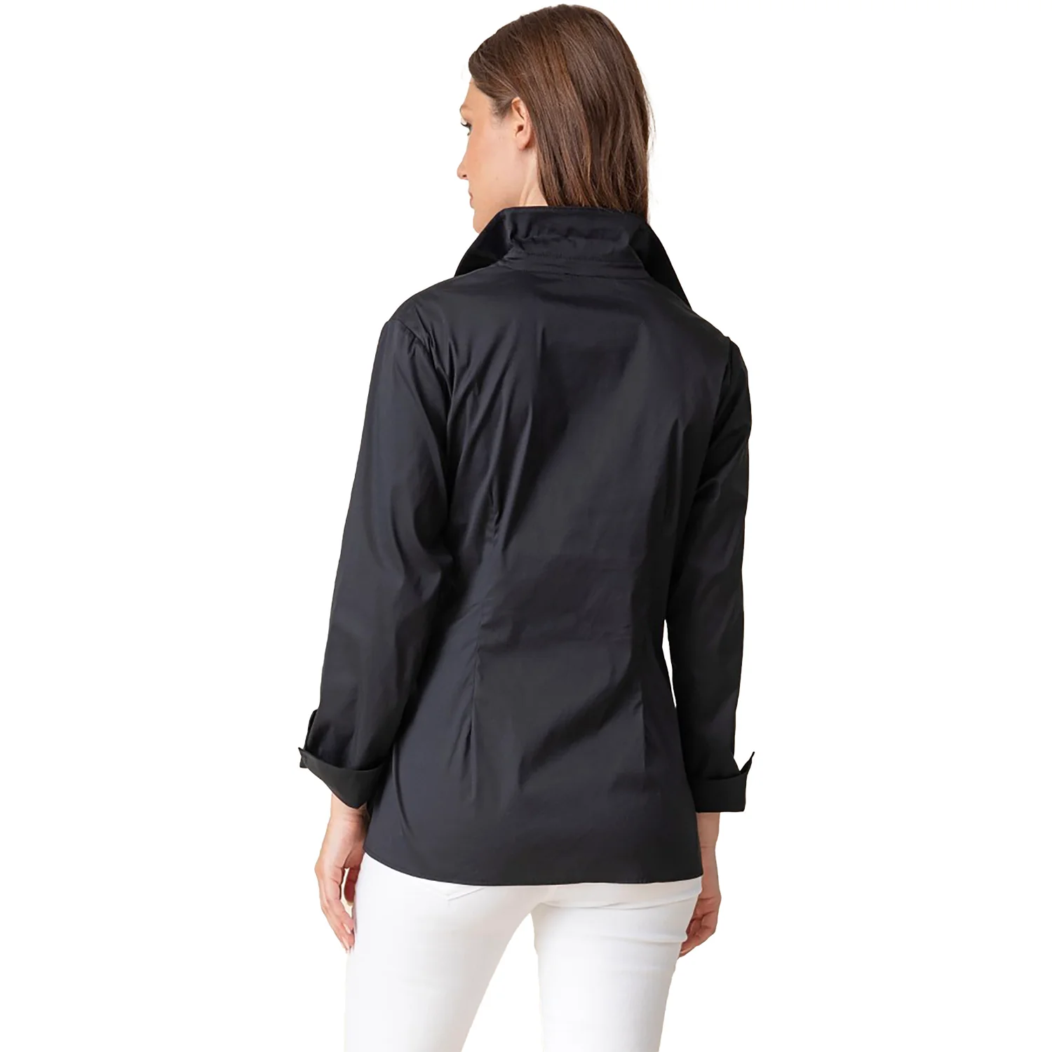 Habitat Perfect Travel Side Tie Shirt Women's Long Sleeve Top Black - Image 2
