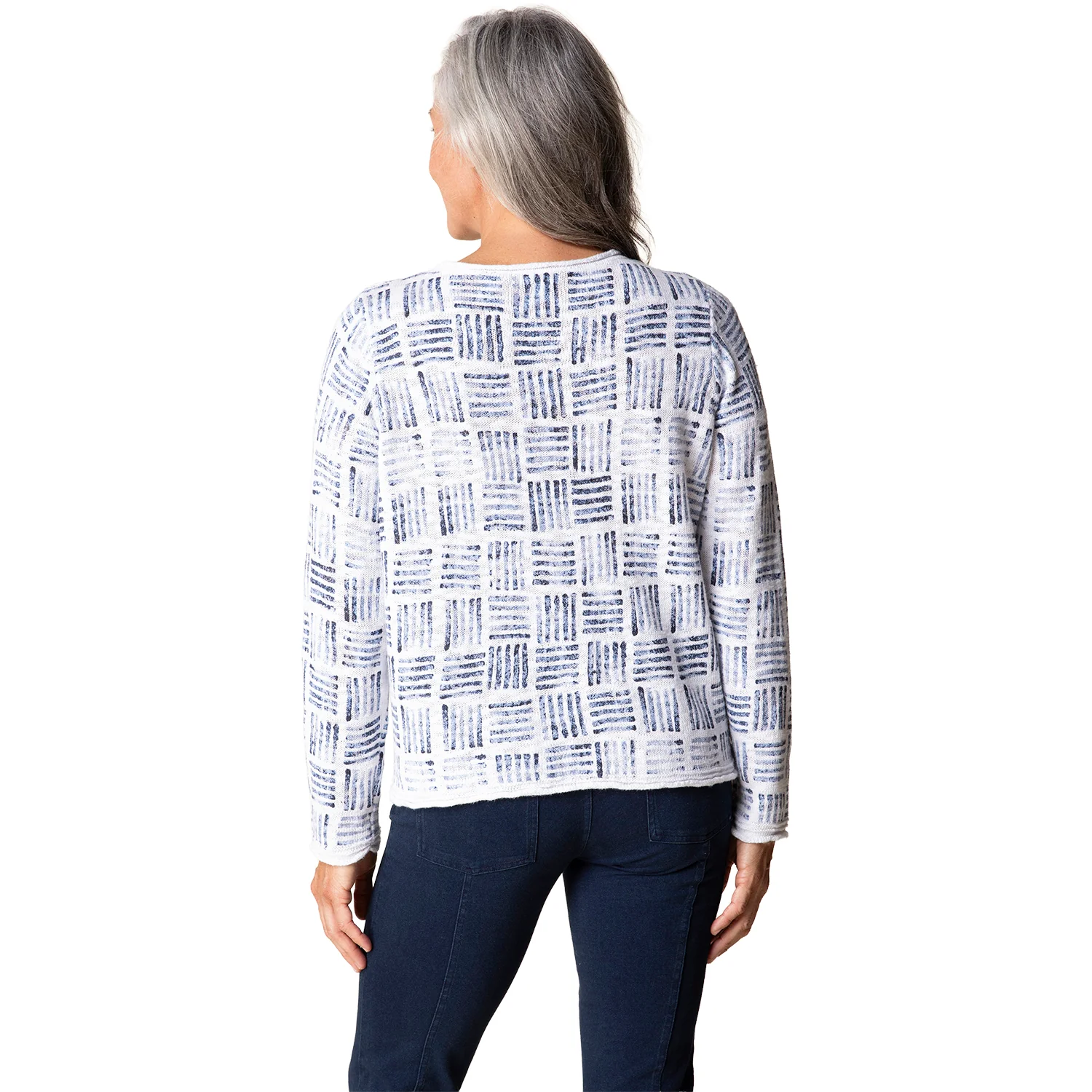 Habitat Softly Stamped Easy Cardigan Women's Long Sleeve Top White - Image 2