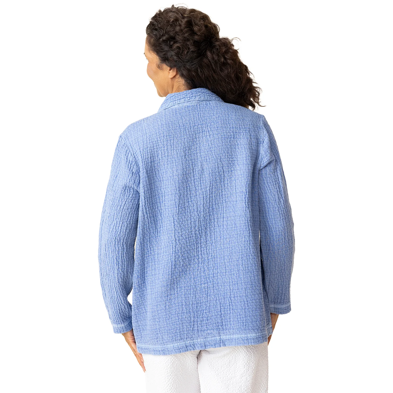 Habitat Sun Washed Jacquard Seamed Pocket Jacket Women's Outerwear Rain - Image 2