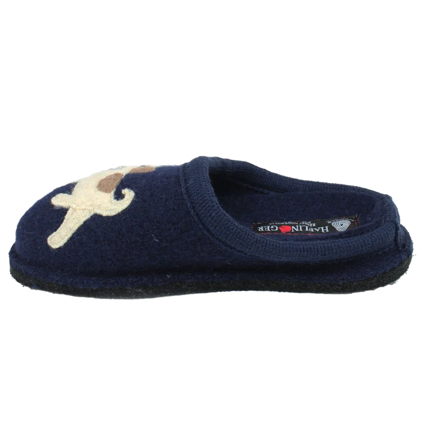 Haflinger Fido Women's Slippers Navy - Image 3
