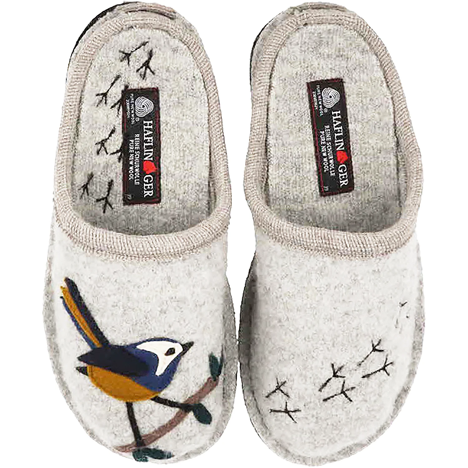 Haflinger Songbird Women's Slippers Silver Grey