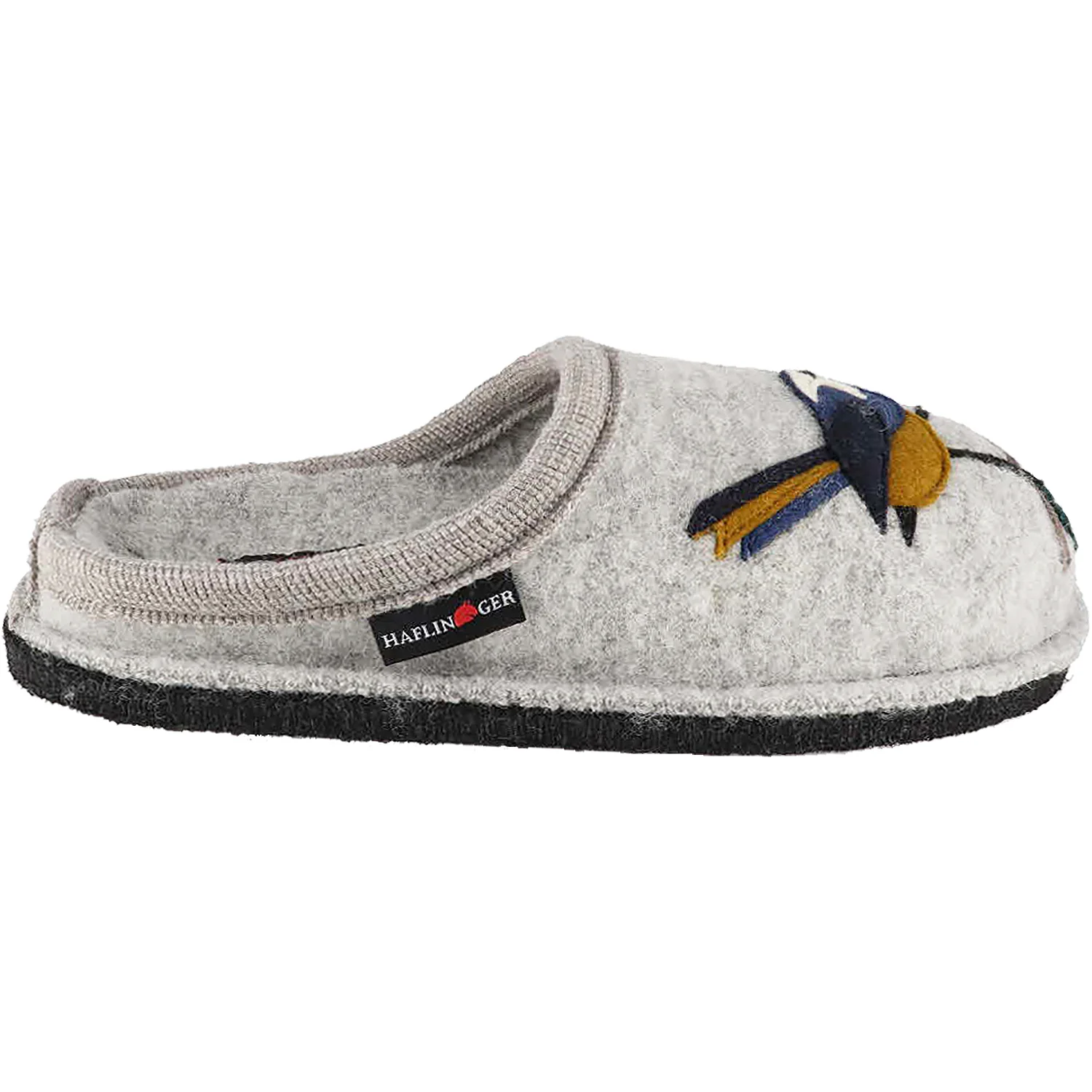 Haflinger Songbird Women's Slippers Silver Grey - Image 2
