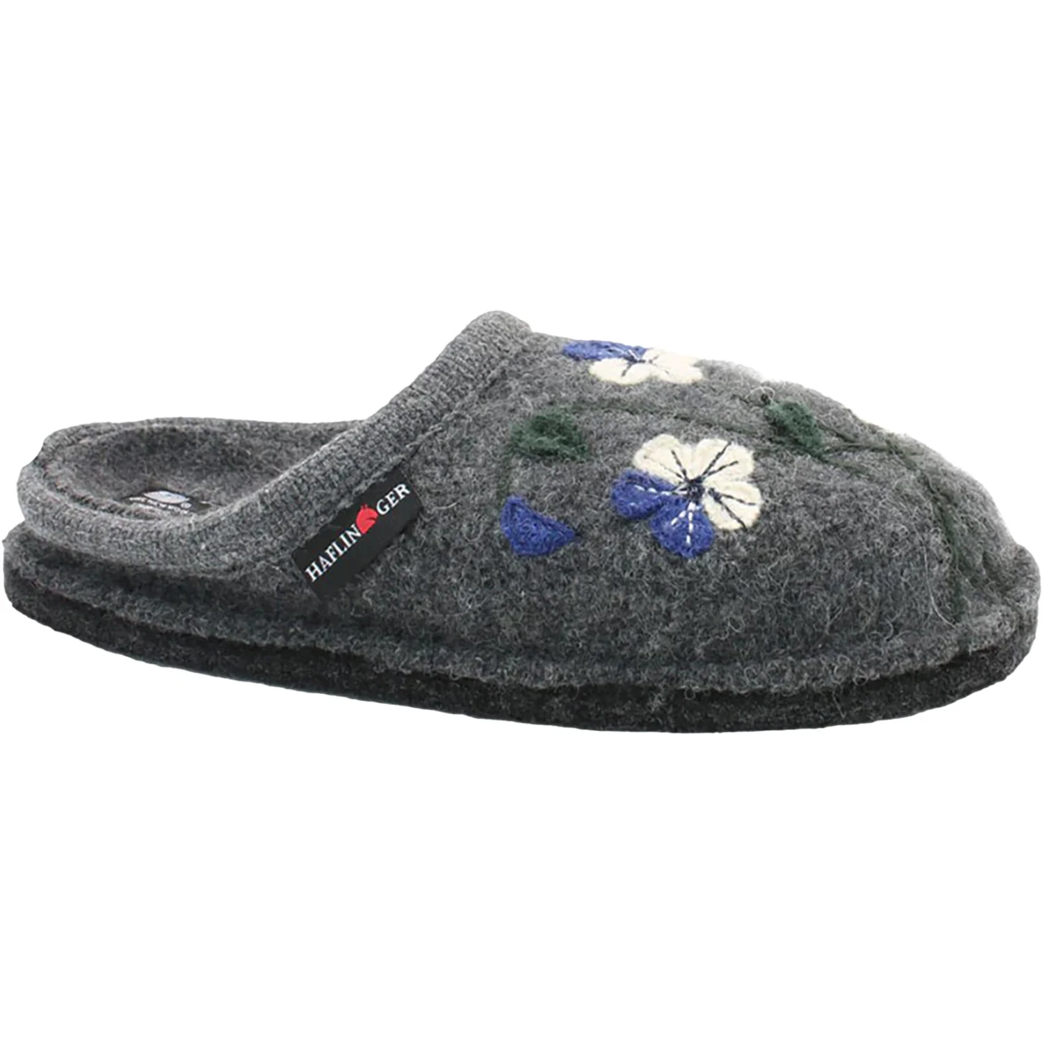 Haflinger Viola Women's Open Back Slippers Grey - Image 2