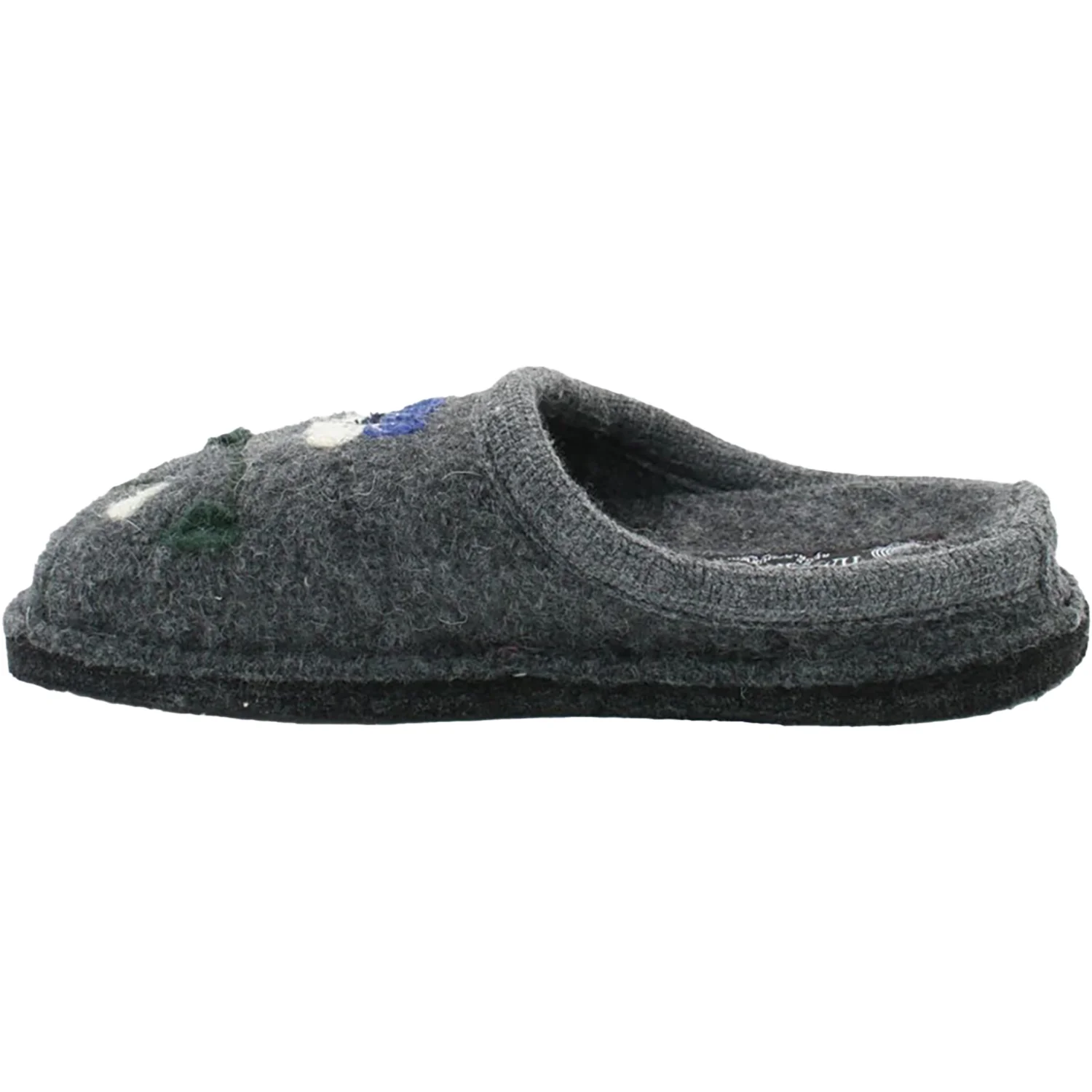 Haflinger Viola Women's Open Back Slippers Grey - Image 3