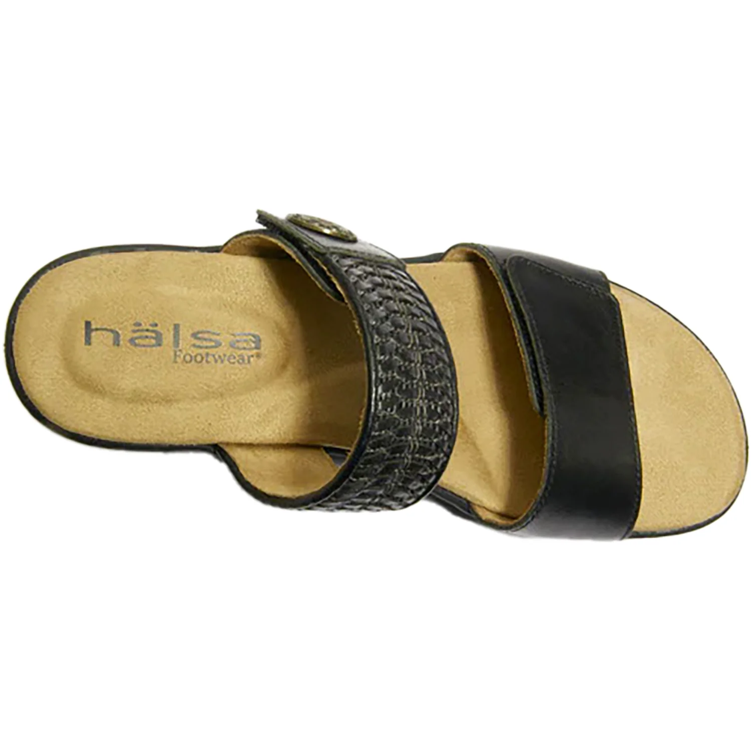 Women's Halsa Delilah Black Embossed Leather - Image 2