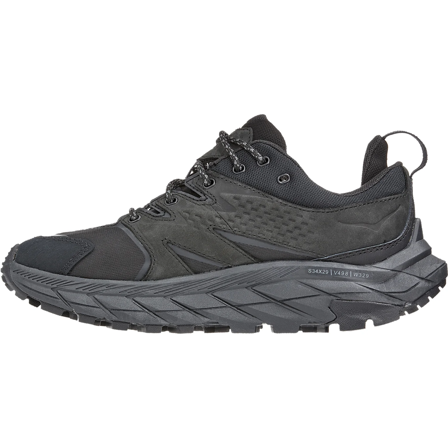 Hoka Anacapa Low GTX Women's Waterproof Shoes Black/Black Nubuck - Image 3