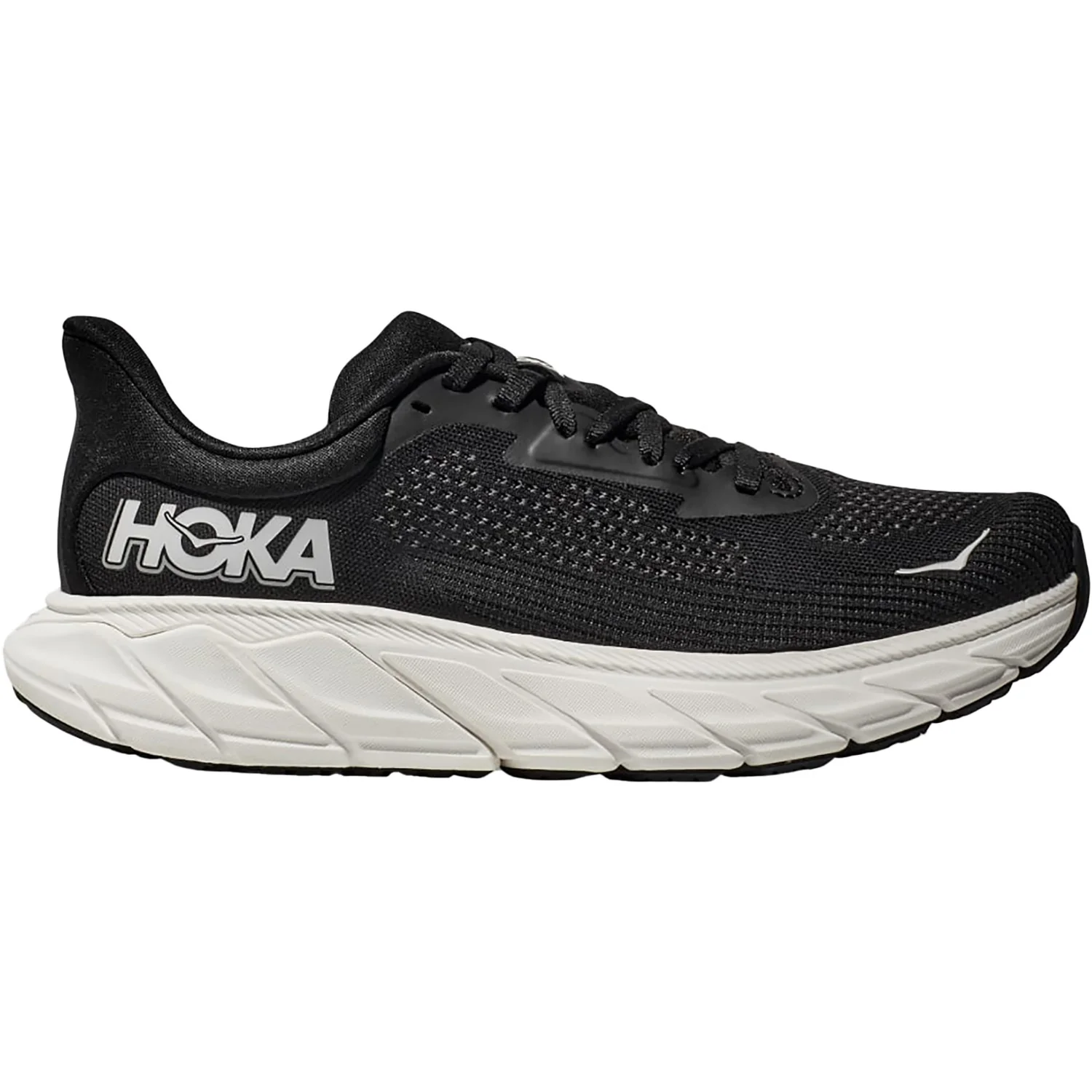 Hoka Arahi 7 (Stability Support) Women's Running Shoes Black/White Mesh