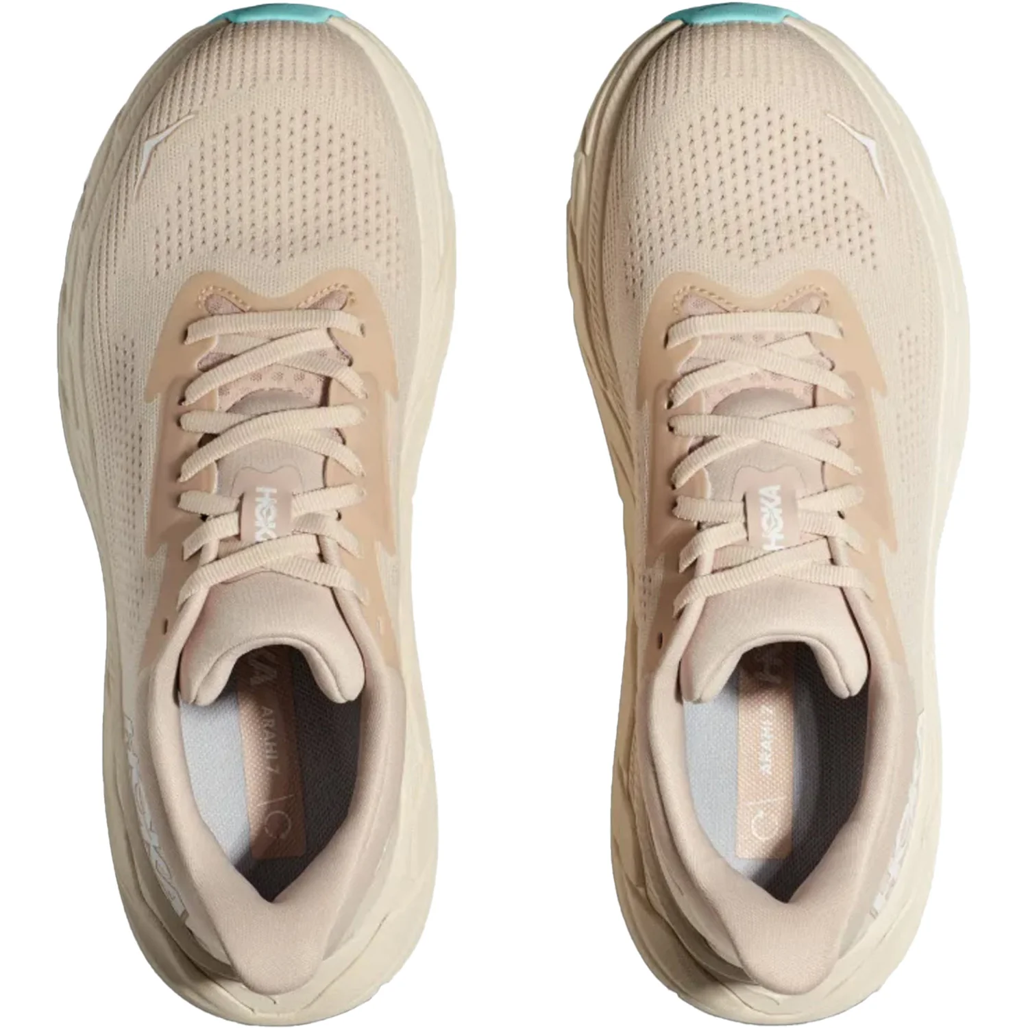 Hoka Arahi 7 (Stability Support) Women's Running Shoes Vanilla/Cream Mesh - Image 2