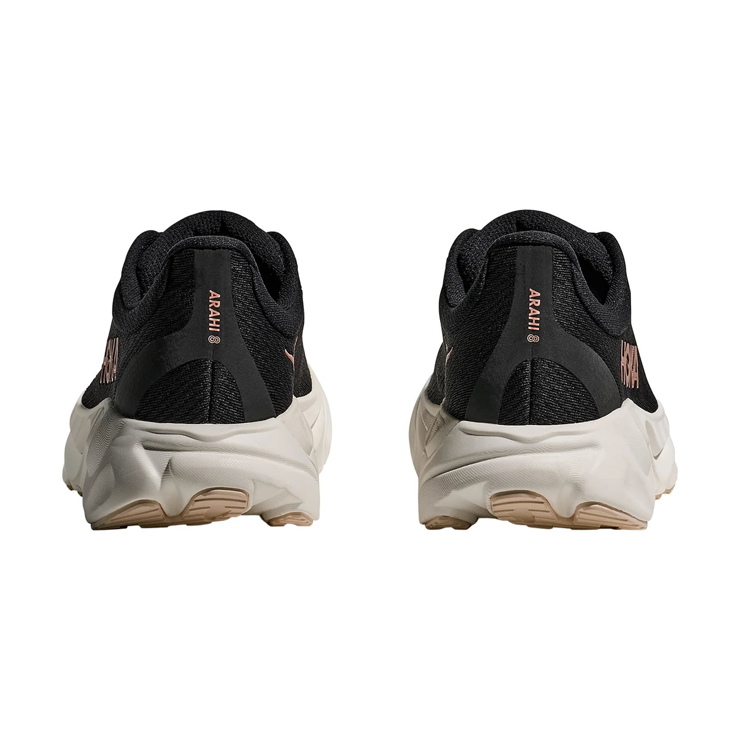 Hoka Arahi 8 (Stability Support) Women's Athletic Shoes Black/Rose Gold - Image 6