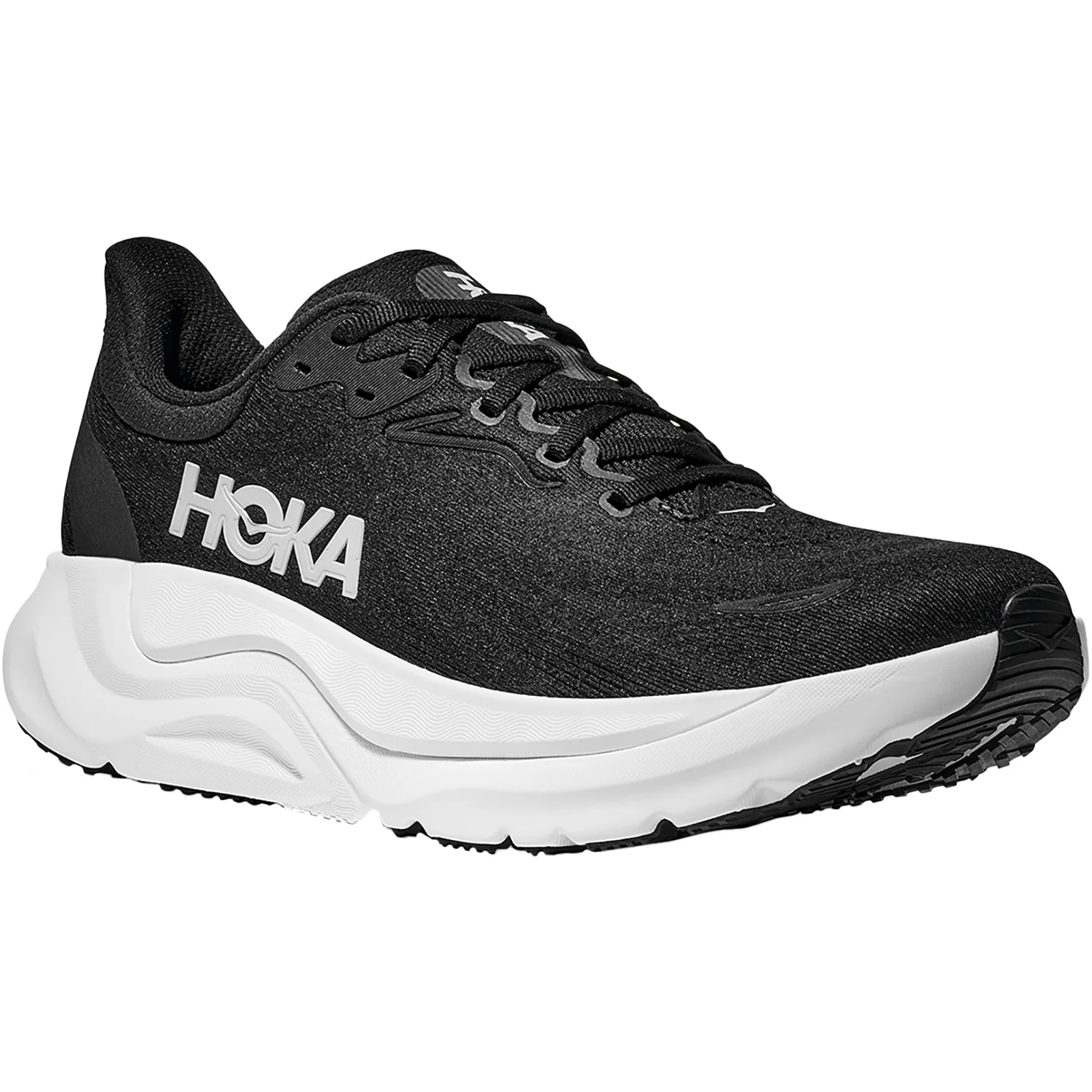 Hoka Arahi 8 (Stability Support) Women's Athletic Shoes Black/White - Image 5