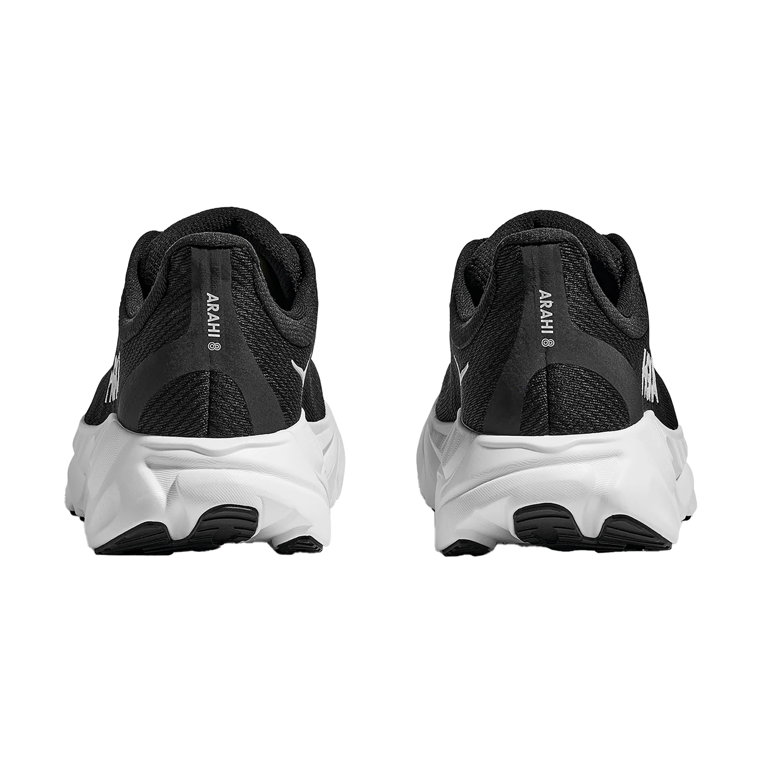 Hoka Arahi 8 (Stability Support) Women's Athletic Shoes Black/White - Image 7