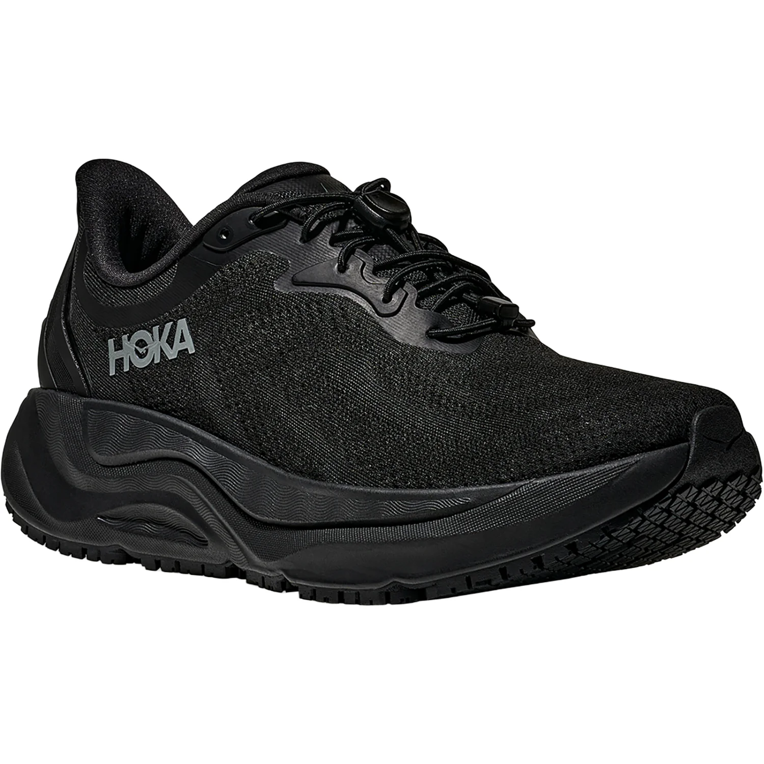 Hoka Arahi SR (Stability Support) Women's Athletic Shoes Black/Black - Image 5