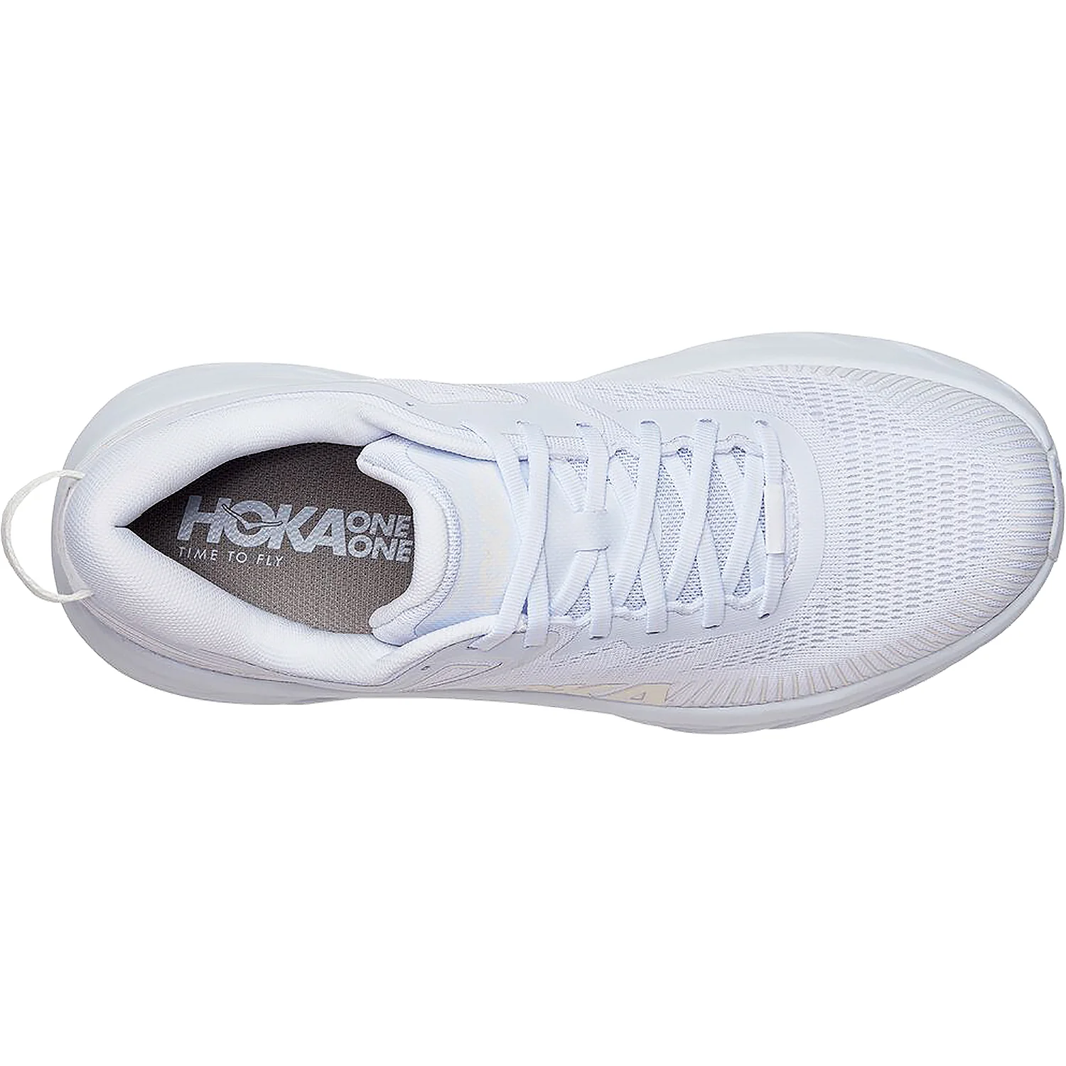 Hoka Bondi 7 (Neutral Support) Women's Running Shoes White/White Mesh - Image 2