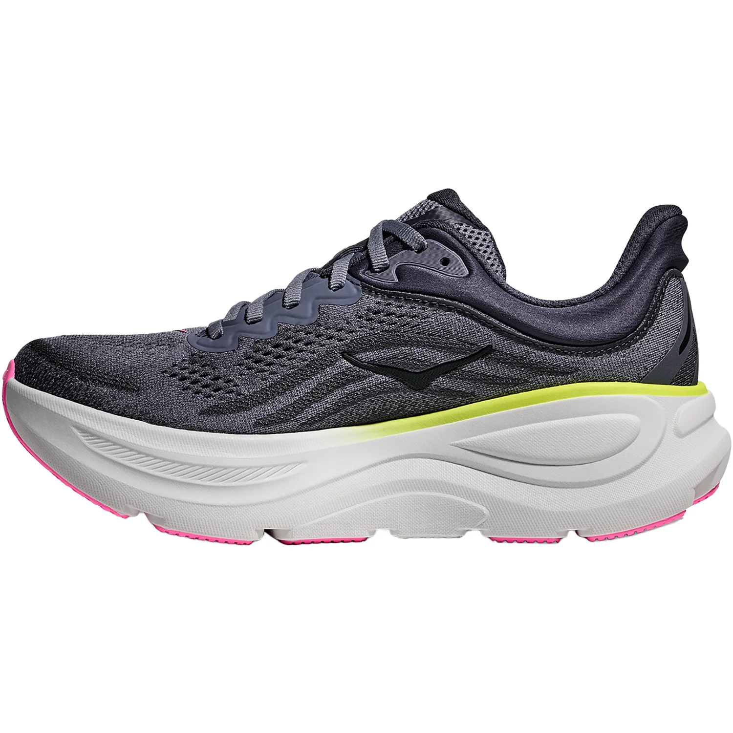 Hoka Bondi 9 (Neutral Support) Women's Athletic Shoes Charcoal Grey/Grey Skies - Image 3