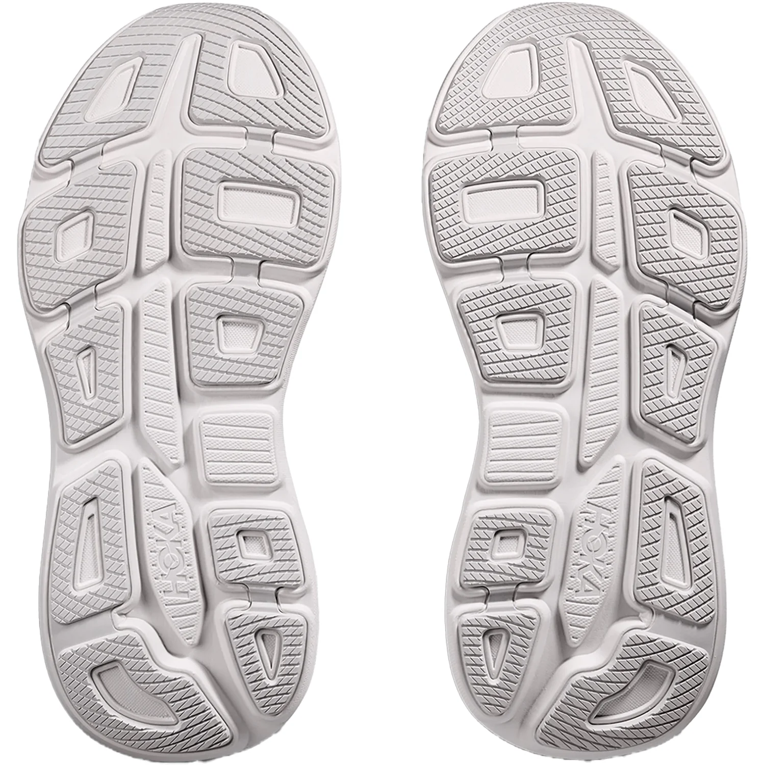 Hoka Bondi 9 (Neutral Support) Women's Athletic Shoes Cosmic Grey/White Mesh - Image 4