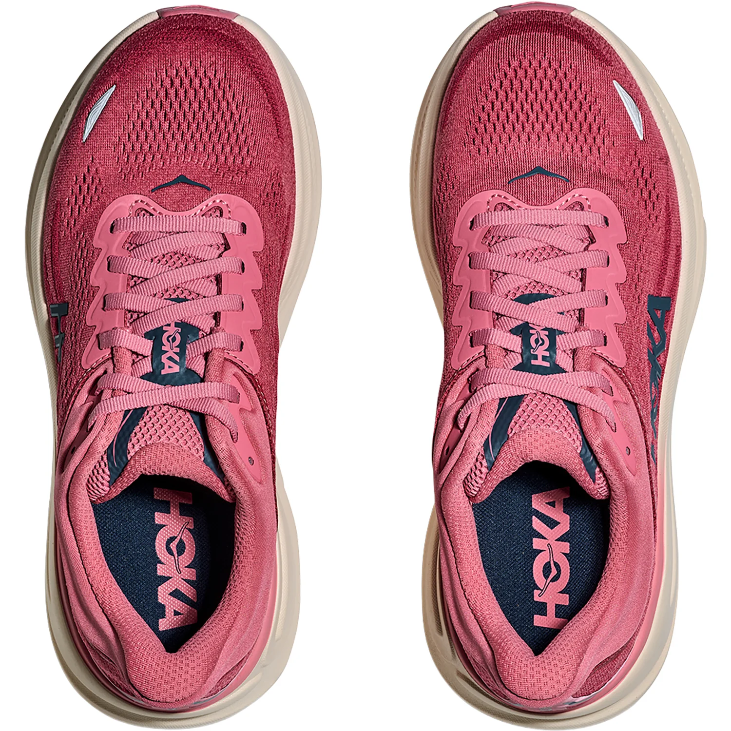 Hoka Bondi 9 (Neutral Support) Women's Athletic Shoes Lingonberry/Cranberry - Image 2