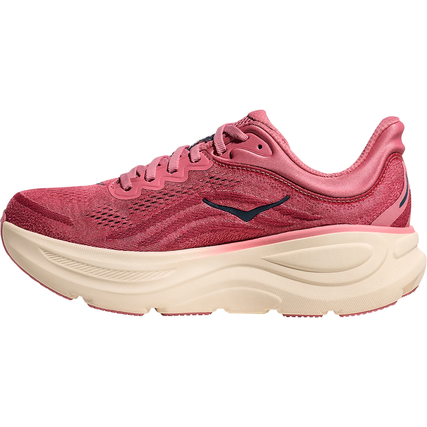 Hoka Bondi 9 (Neutral Support) Women's Athletic Shoes Lingonberry/Cranberry - Image 3