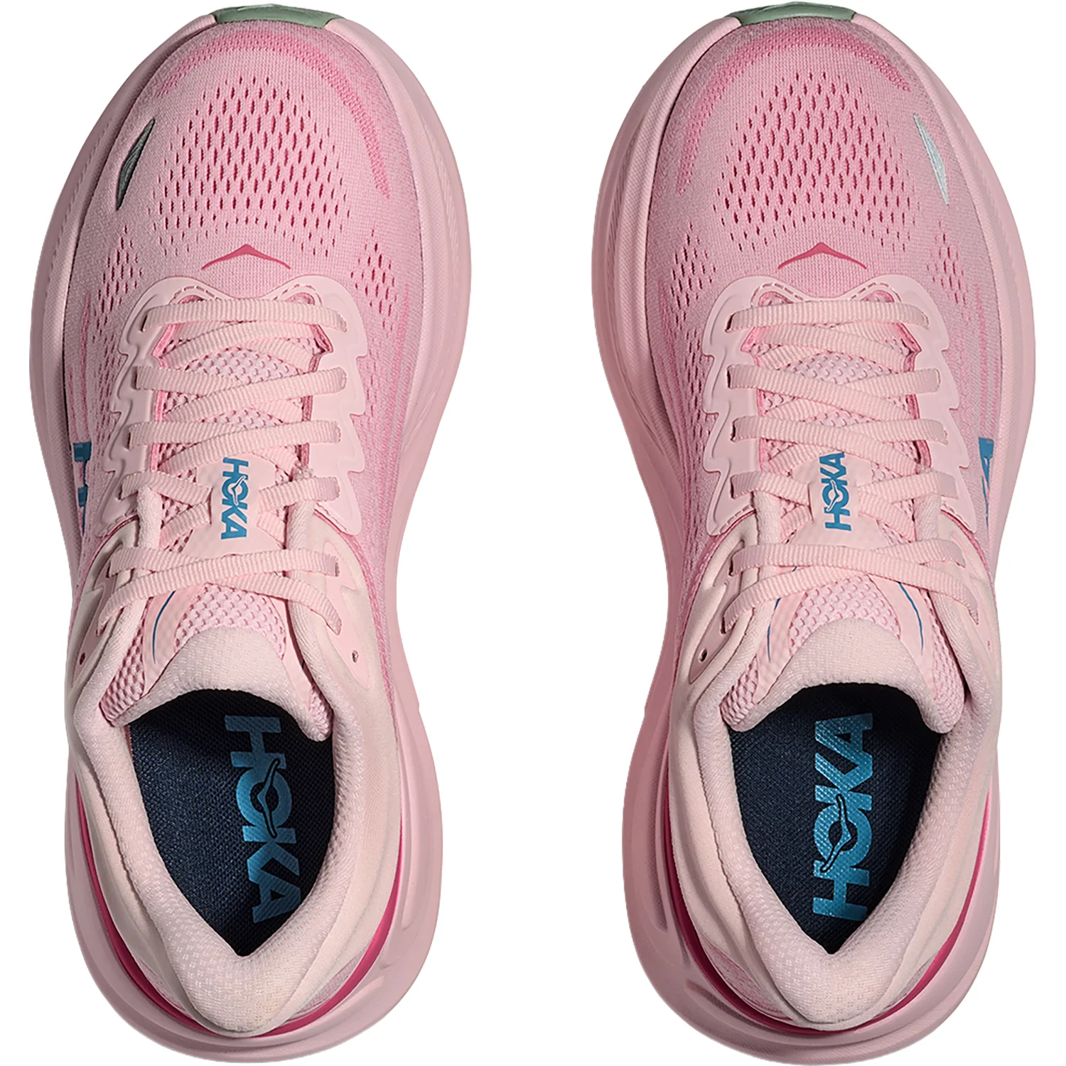 Hoka Bondi 9 (Neutral Support) Women's Athletic Shoes Rose Tea/Petal - Image 2