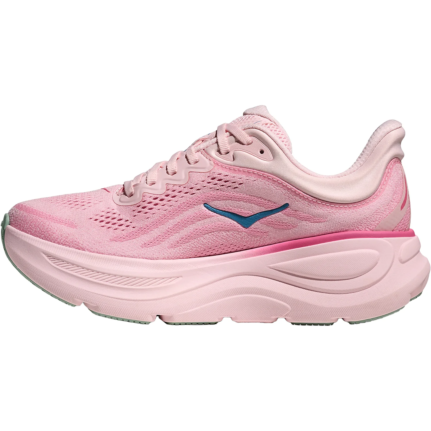 Hoka Bondi 9 (Neutral Support) Women's Athletic Shoes Rose Tea/Petal - Image 3