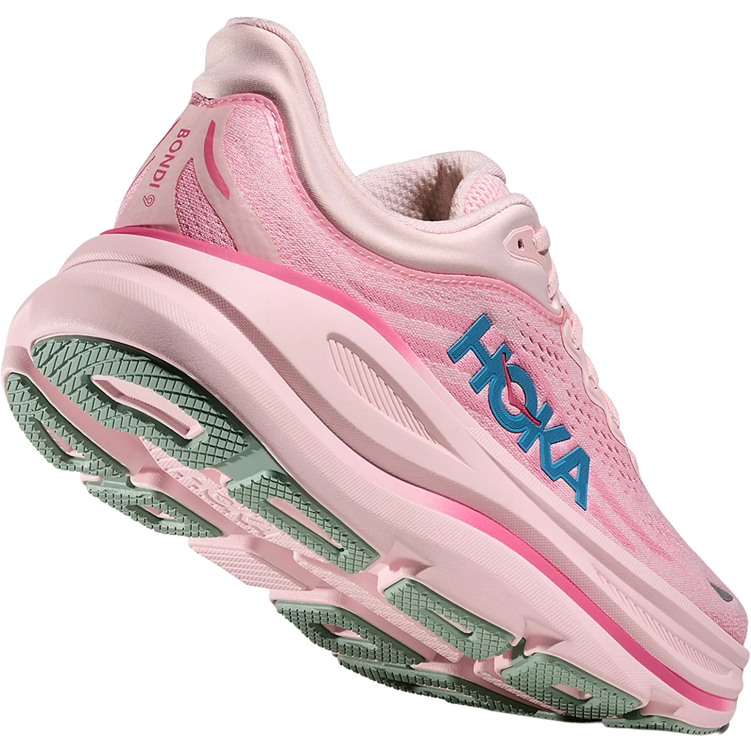Hoka Bondi 9 (Neutral Support) Women's Athletic Shoes Rose Tea/Petal - Image 7