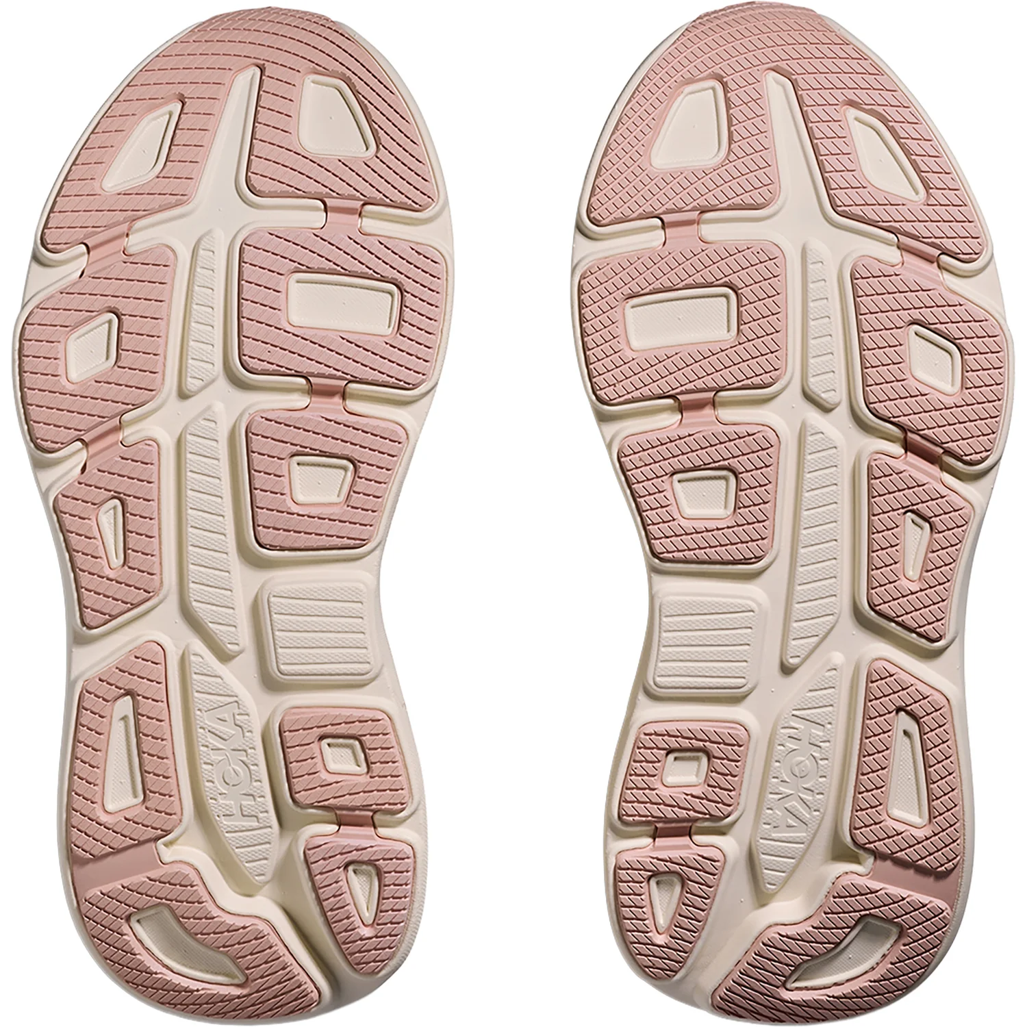 Hoka Bondi 9 (Neutral Support) Women's Athletic Shoes Oat Milk/Rose Gold - Image 4