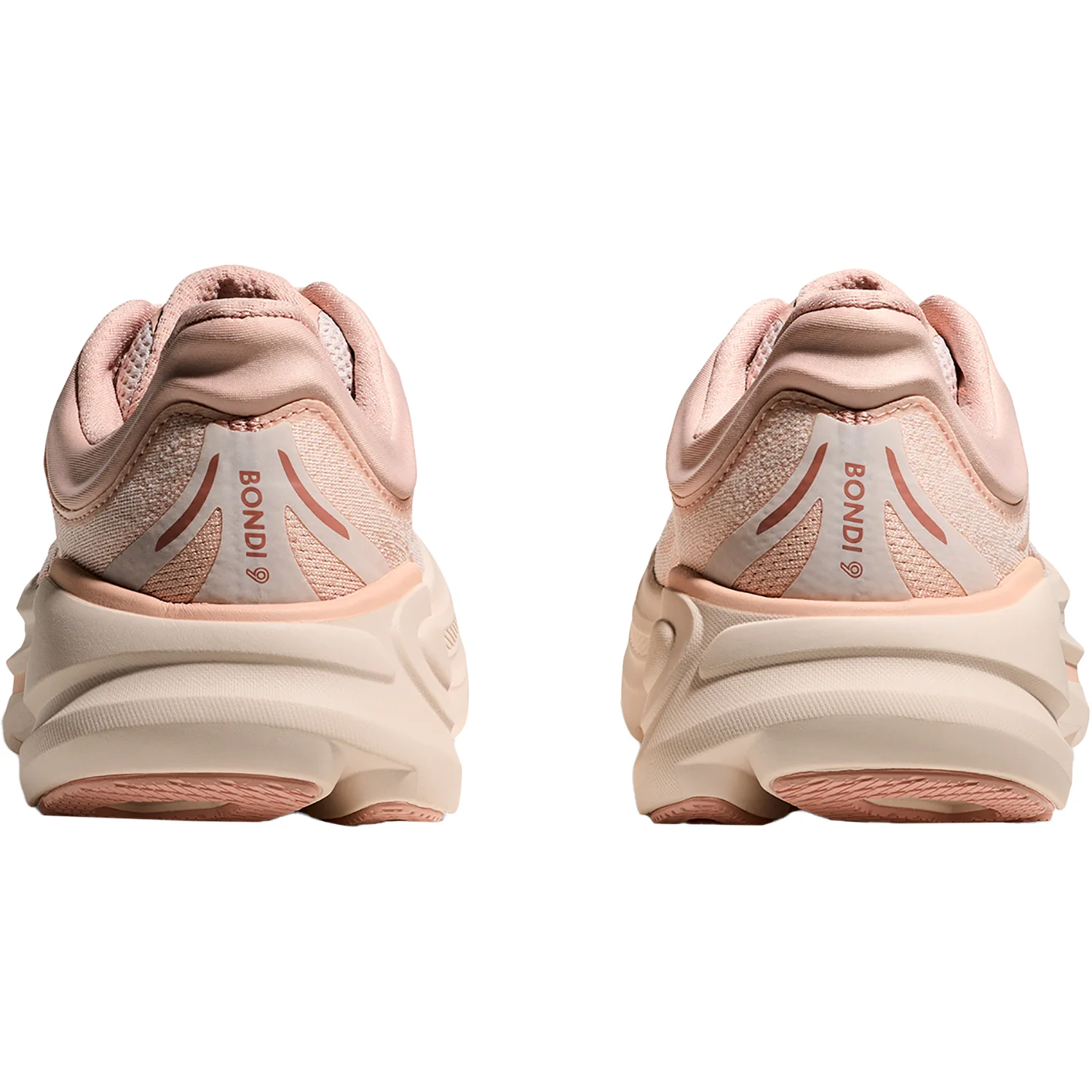 Hoka Bondi 9 (Neutral Support) Women's Athletic Shoes Rose Latte/Rose Cream - Image 6