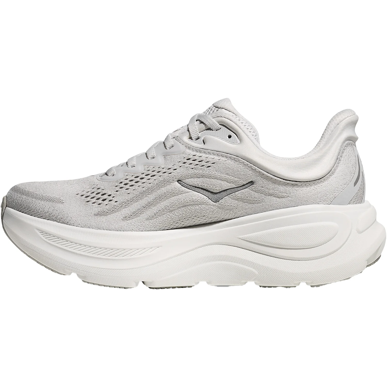 Hoka Bondi 9 (Neutral Support) Women's Athletic Shoes Stardust/Silver - Image 3