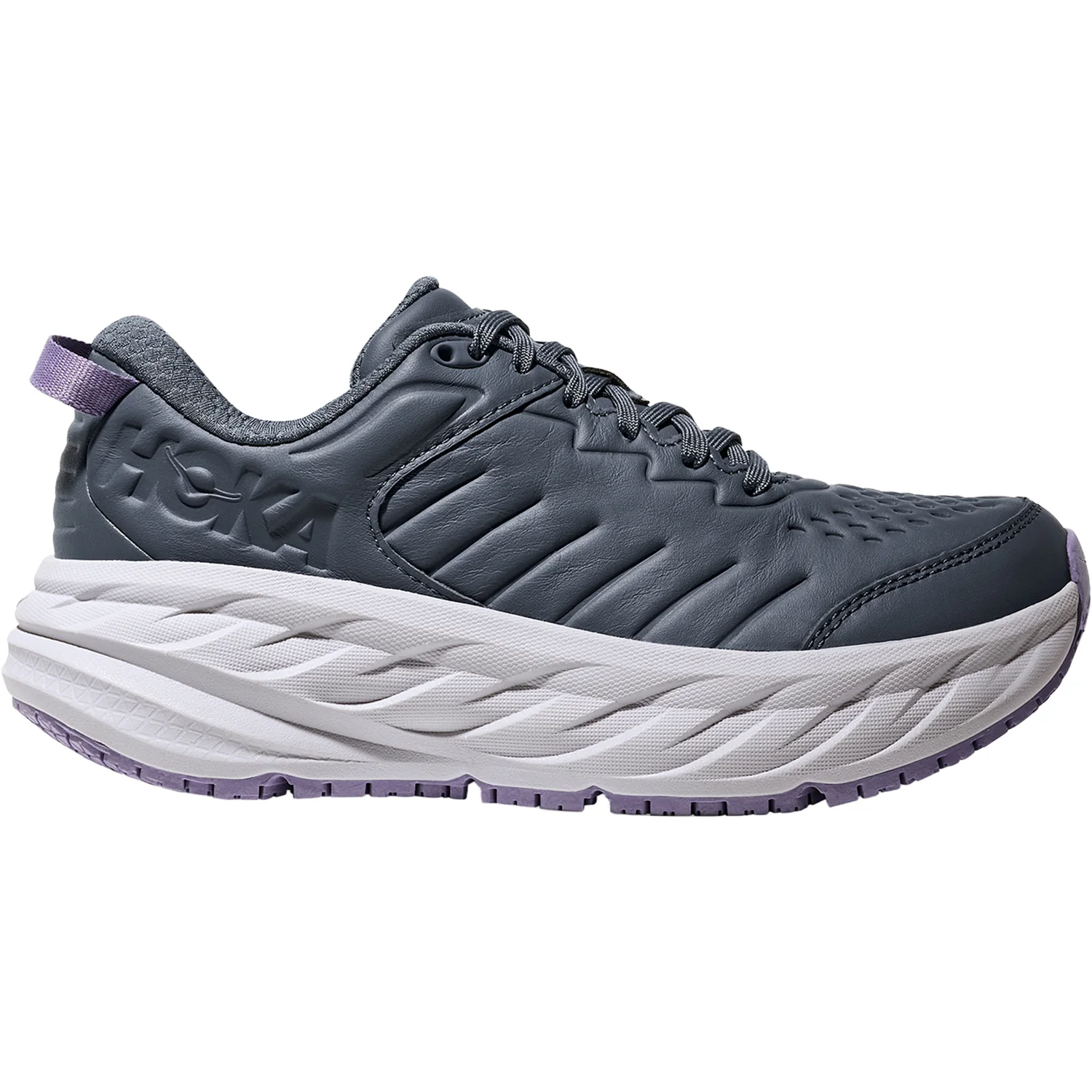 Hoka Bondi SR (Neutral Support) Women's Athletic Shoes Faded Navy/Berry Patch