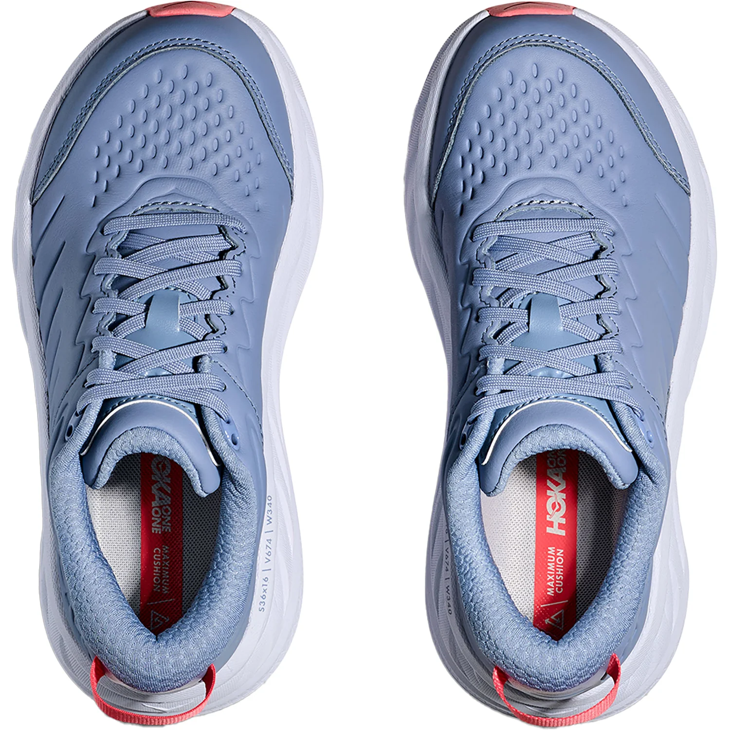 Hoka Bondi SR (Neutral Support) Women's Walking Shoes Moonlight/Pale Dusk Leather - Image 2