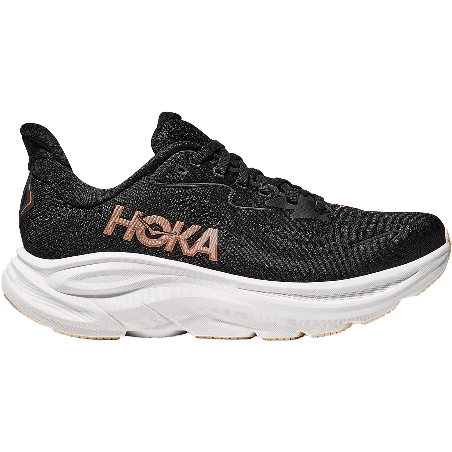 Hoka Clifton 10 (Neutral Support) Women's Athletic Shoes Black/Rose Gold