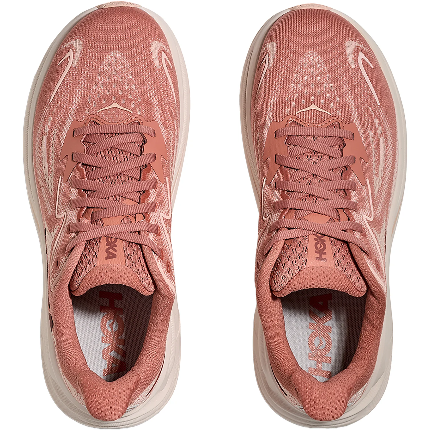 Hoka Clifton 10 (Neutral Support) Women's Athletic Shoes Blush/Rose Latte - Image 2