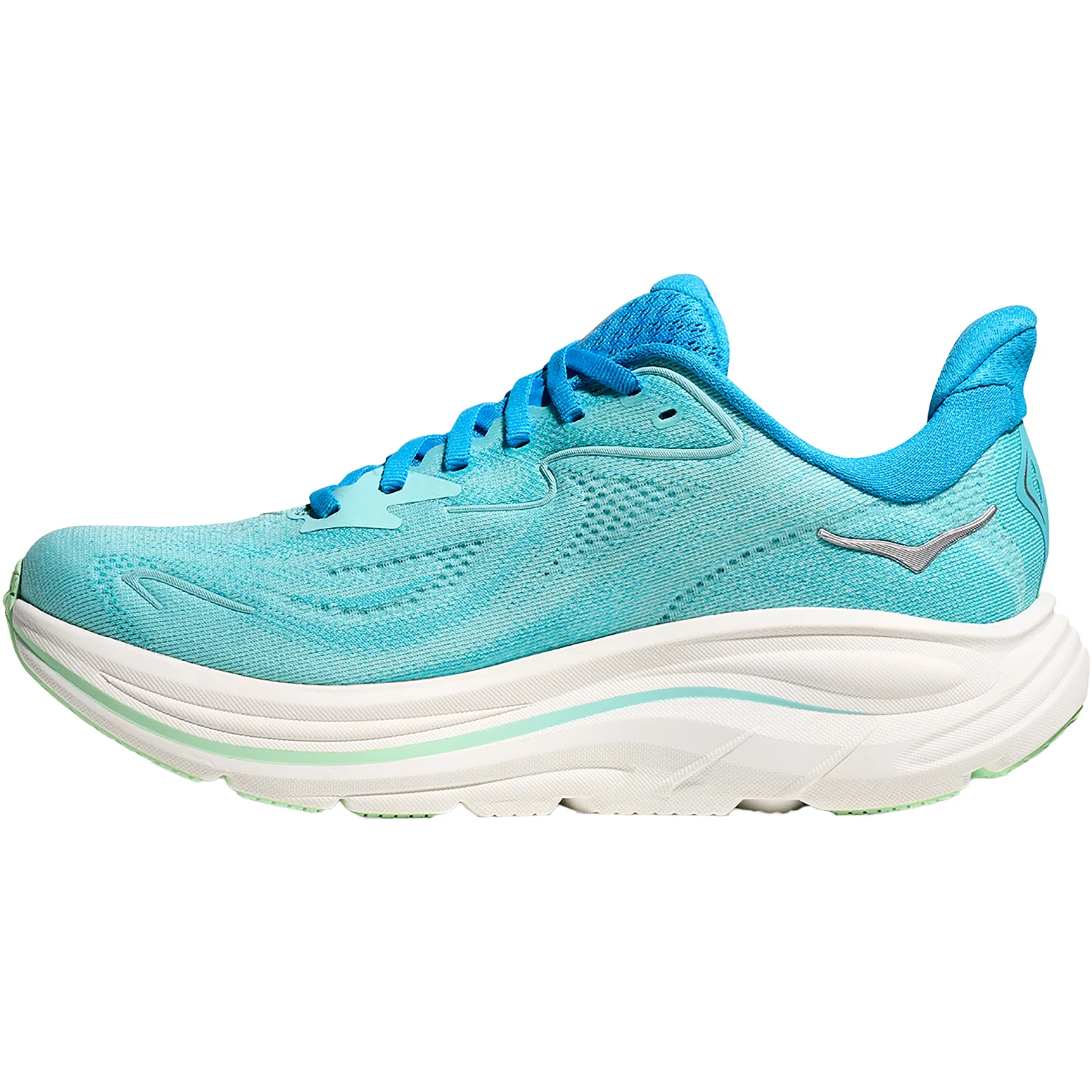 Hoka Clifton 10 (Neutral Support) Women's Athletic Shoes Skyward Blue/Cielo Blue - Image 3