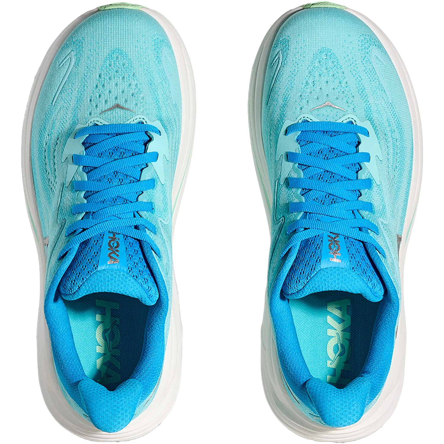 Hoka Clifton 10 (Neutral Support) Women's Athletic Shoes Skyward Blue/Cielo Blue - Image 4