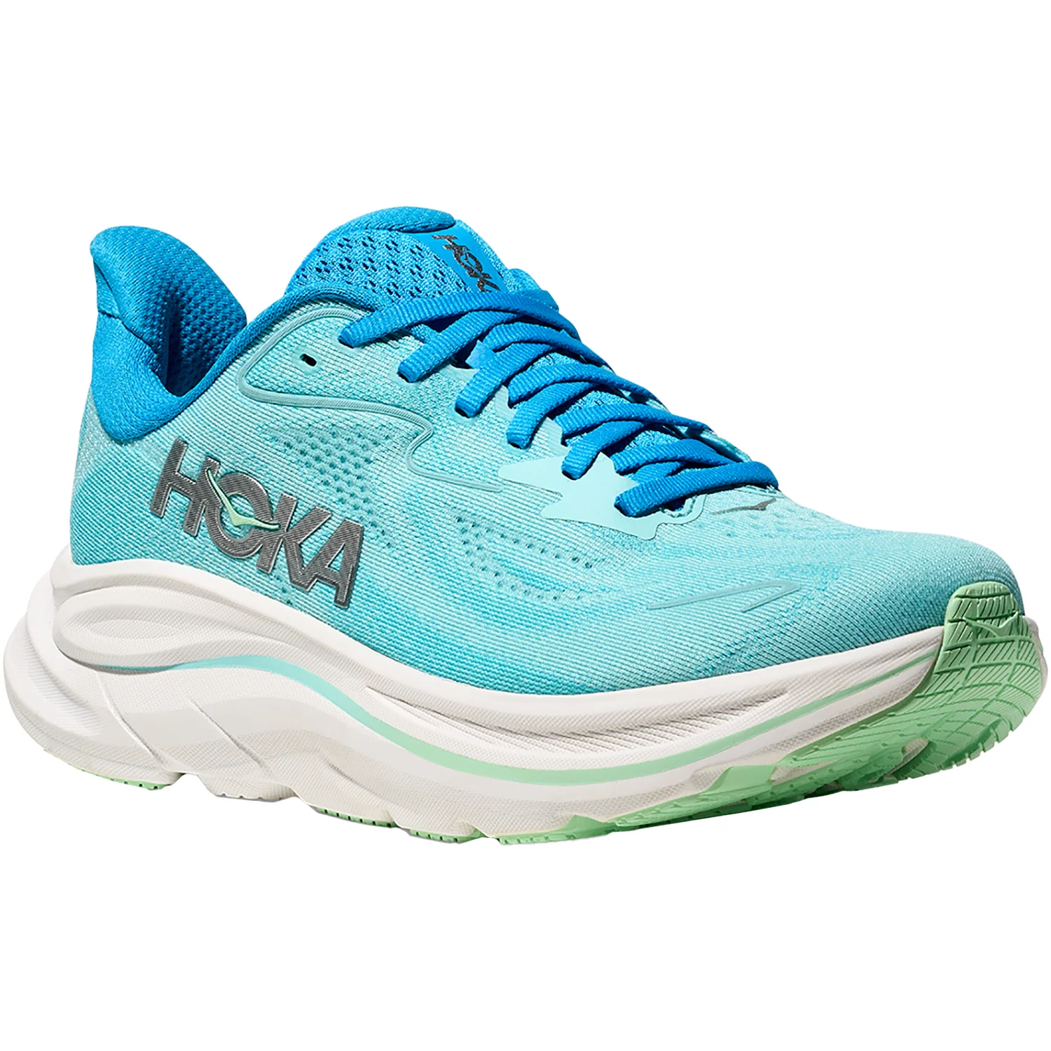 Hoka Clifton 10 (Neutral Support) Women's Athletic Shoes Skyward Blue/Cielo Blue - Image 5