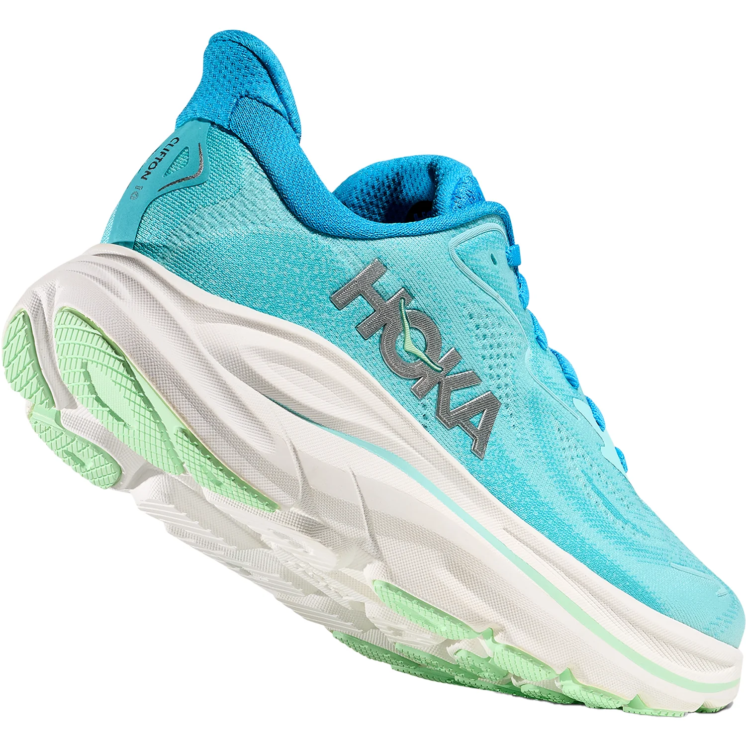 Hoka Clifton 10 (Neutral Support) Women's Athletic Shoes Skyward Blue/Cielo Blue - Image 7