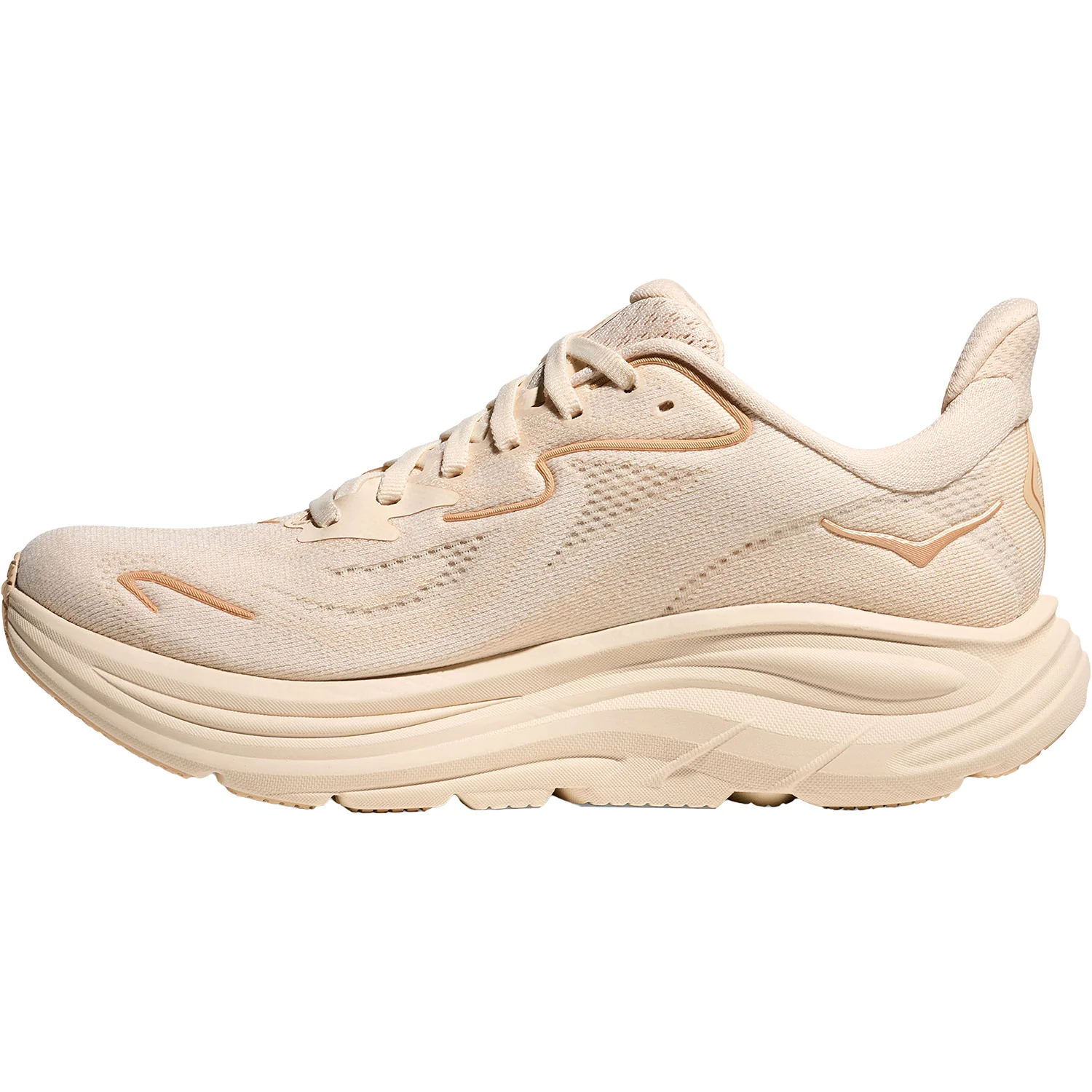 Hoka Clifton 10 (Neutral Support) Women's Athletic Shoes Vanilla/Birch - Image 3