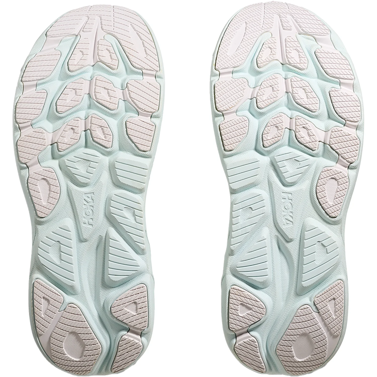 Hoka Clifton 10 Mesh (Neutral Support) Women's Athletic Shoes White/Cielo Blue - Image 4