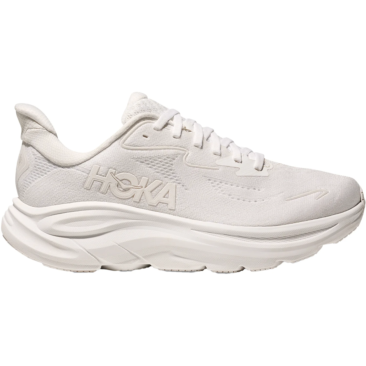 Hoka Clifton 10 (Neutral Support) Women's Athletic Shoes White/White