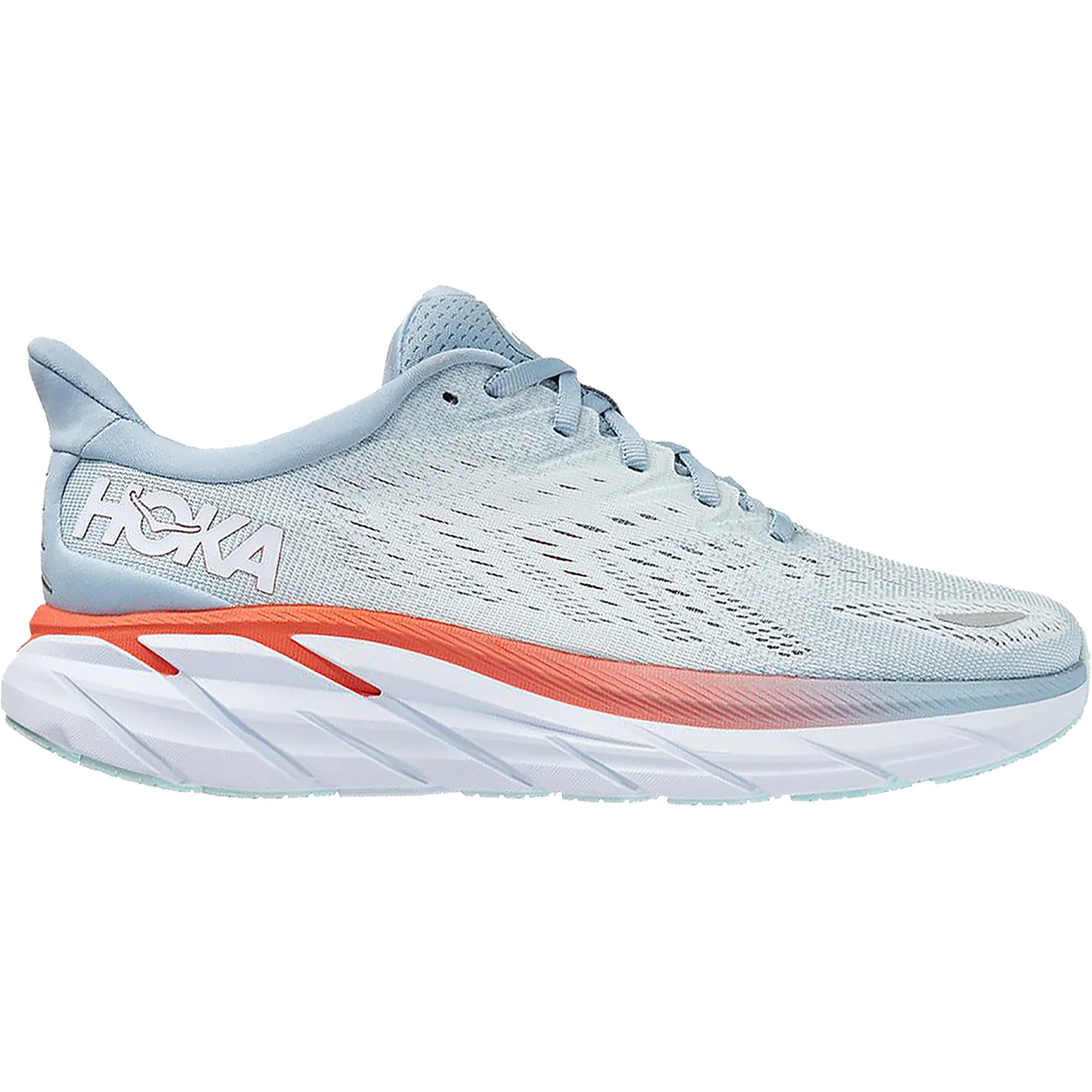 Hoka Clifton 8 Women's Training Shoes Blue Fog/Plein Air Mesh