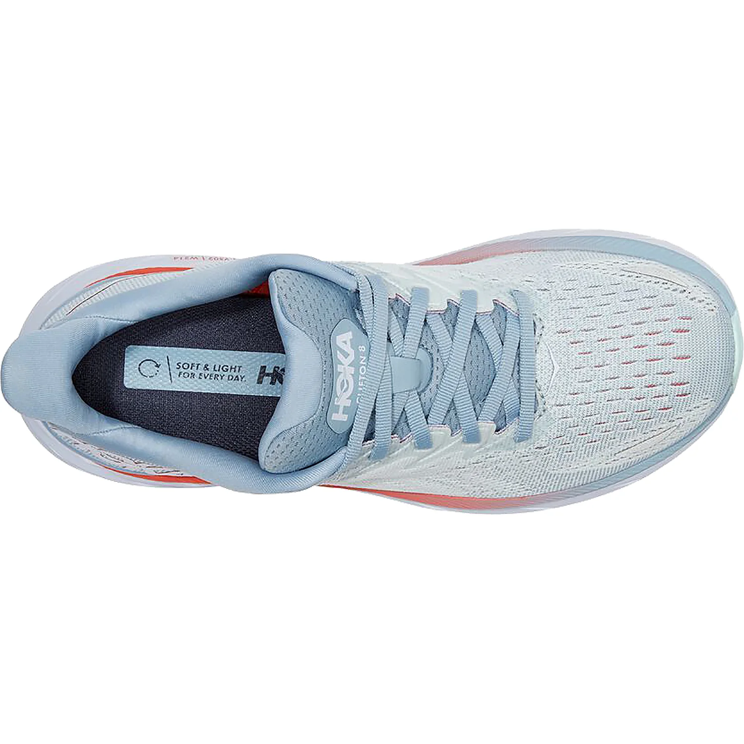 Hoka Clifton 8 Women's Training Shoes Blue Fog/Plein Air Mesh - Image 2