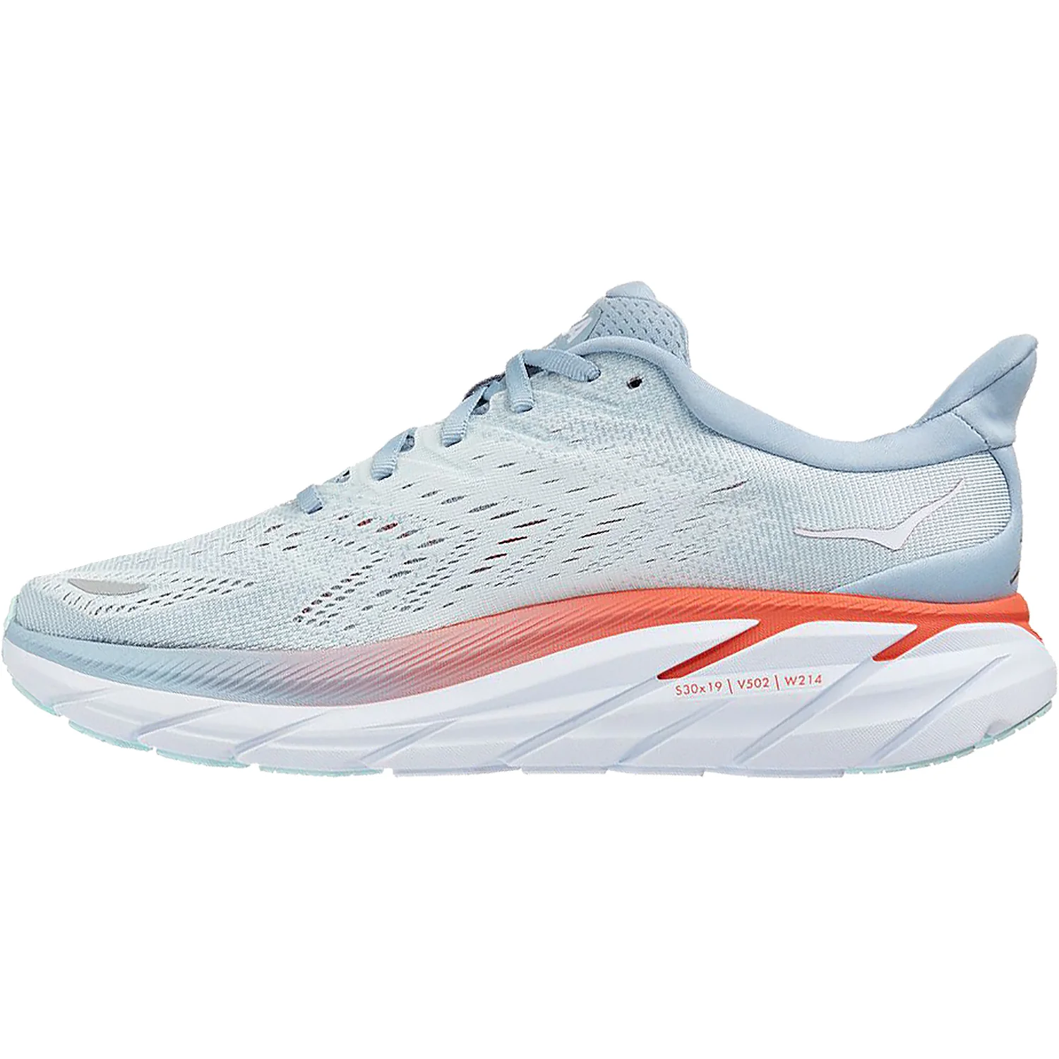 Hoka Clifton 8 Women's Training Shoes Blue Fog/Plein Air Mesh - Image 3