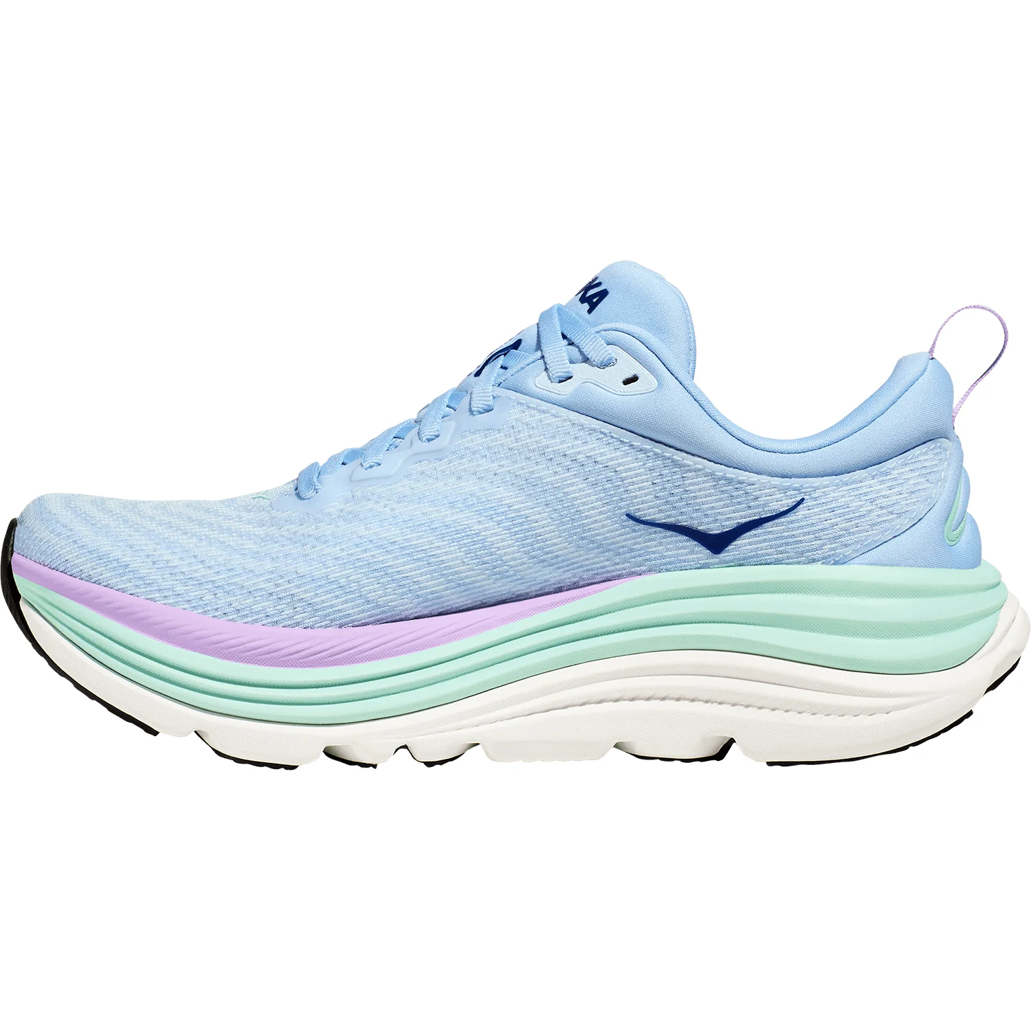 Hoka Gaviota 5 (Stability Support) Women's Running Shoes Airy Blue/Sunlit Ocean Mesh - Image 3