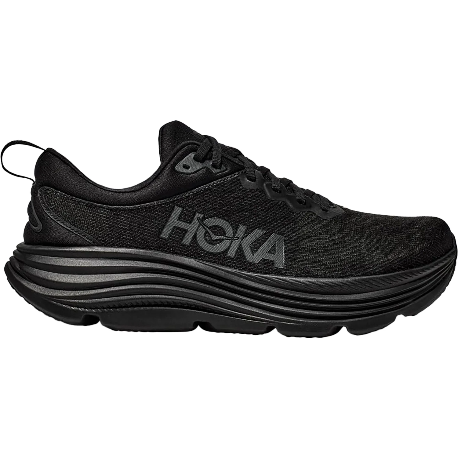 Hoka Gaviota 5 (Stability Support) Women's Running Shoes Black/Black Mesh