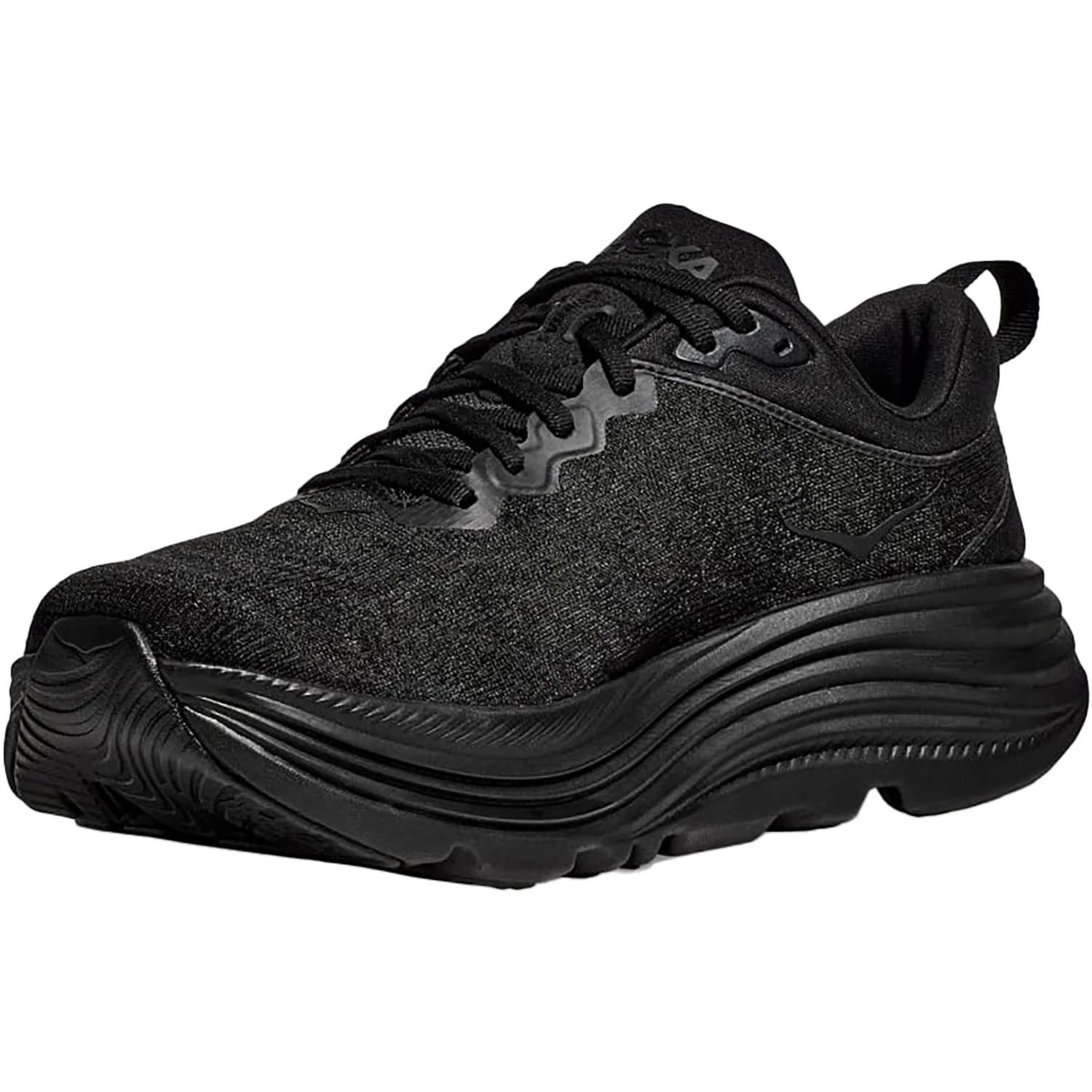 Hoka Gaviota 5 (Stability Support) Women's Running Shoes Black/Black Mesh - Image 3