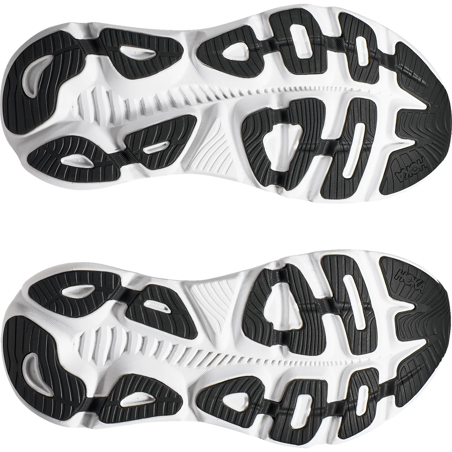 Hoka Gaviota 5 (Stability Support) Women's Running Shoes Black/White Mesh - Image 4